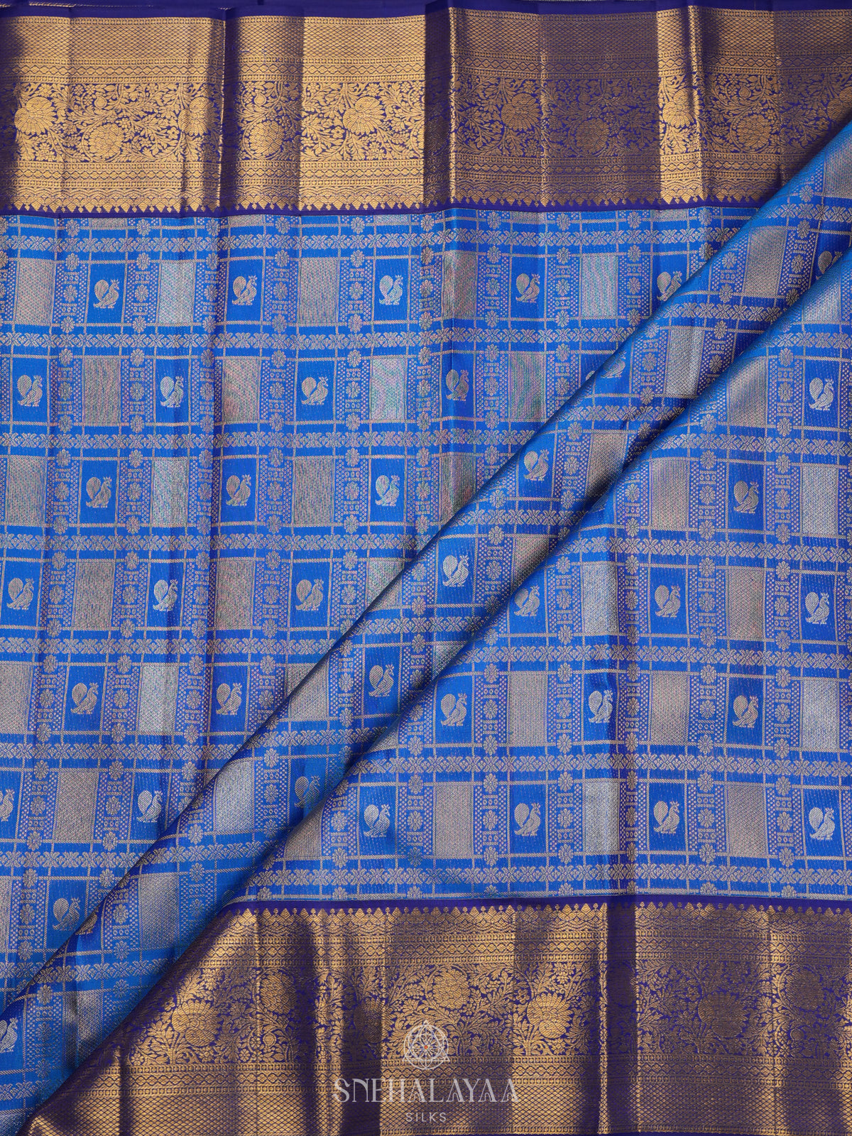 Blue Kanjivaram Silk Saree