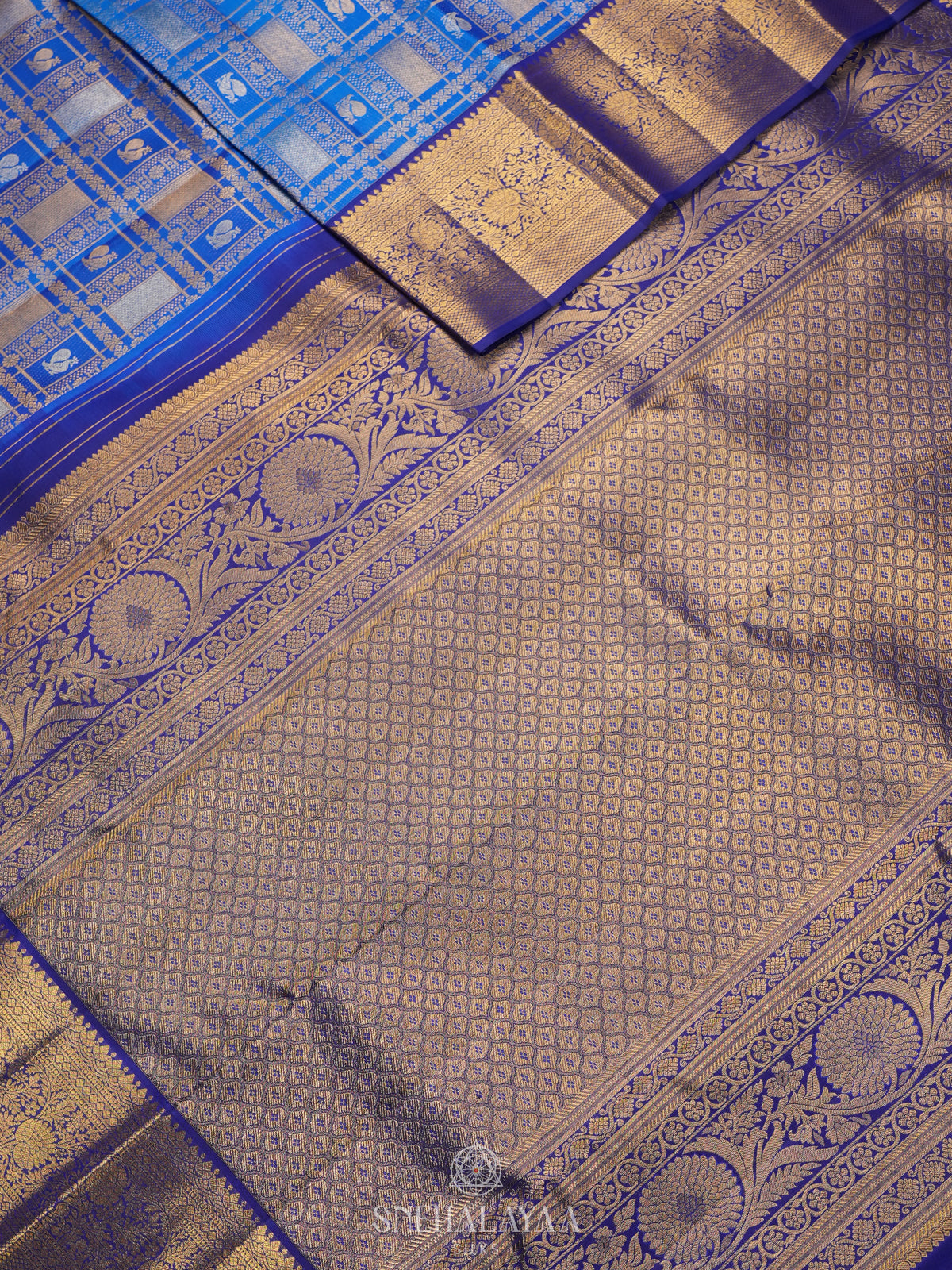 Blue Kanjivaram Silk Saree