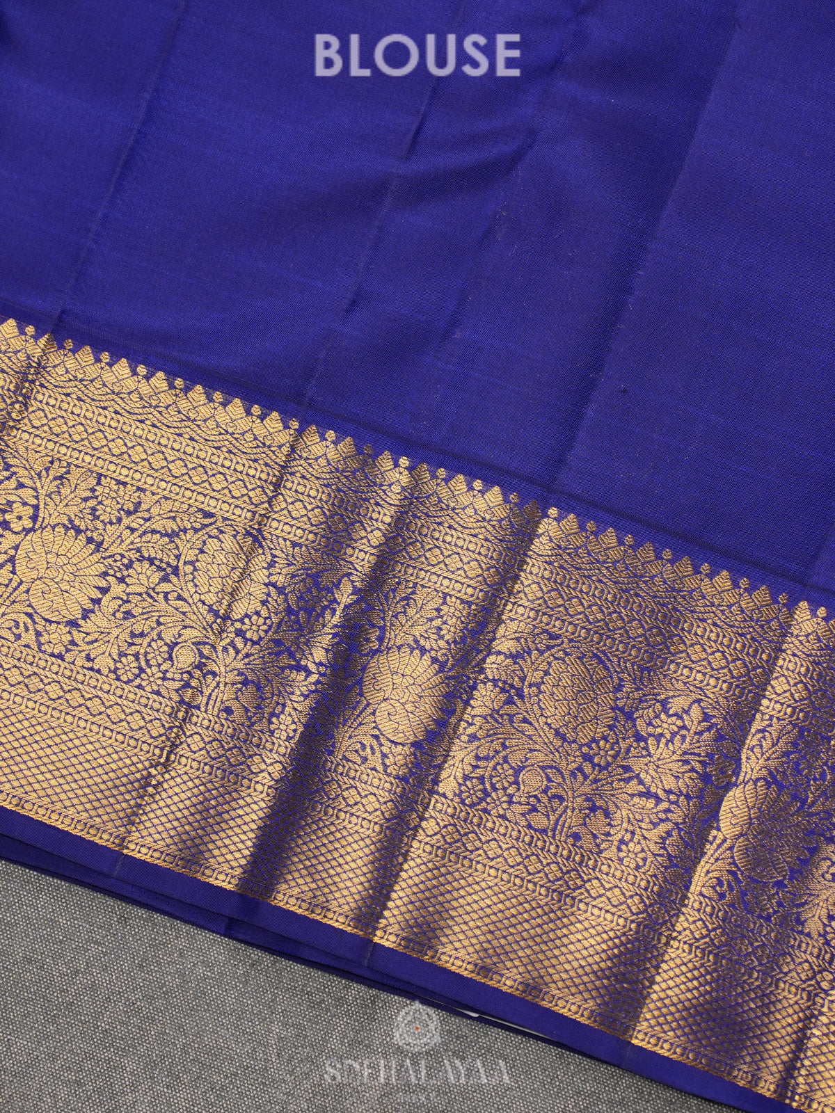 Blue Kanjivaram Silk Saree