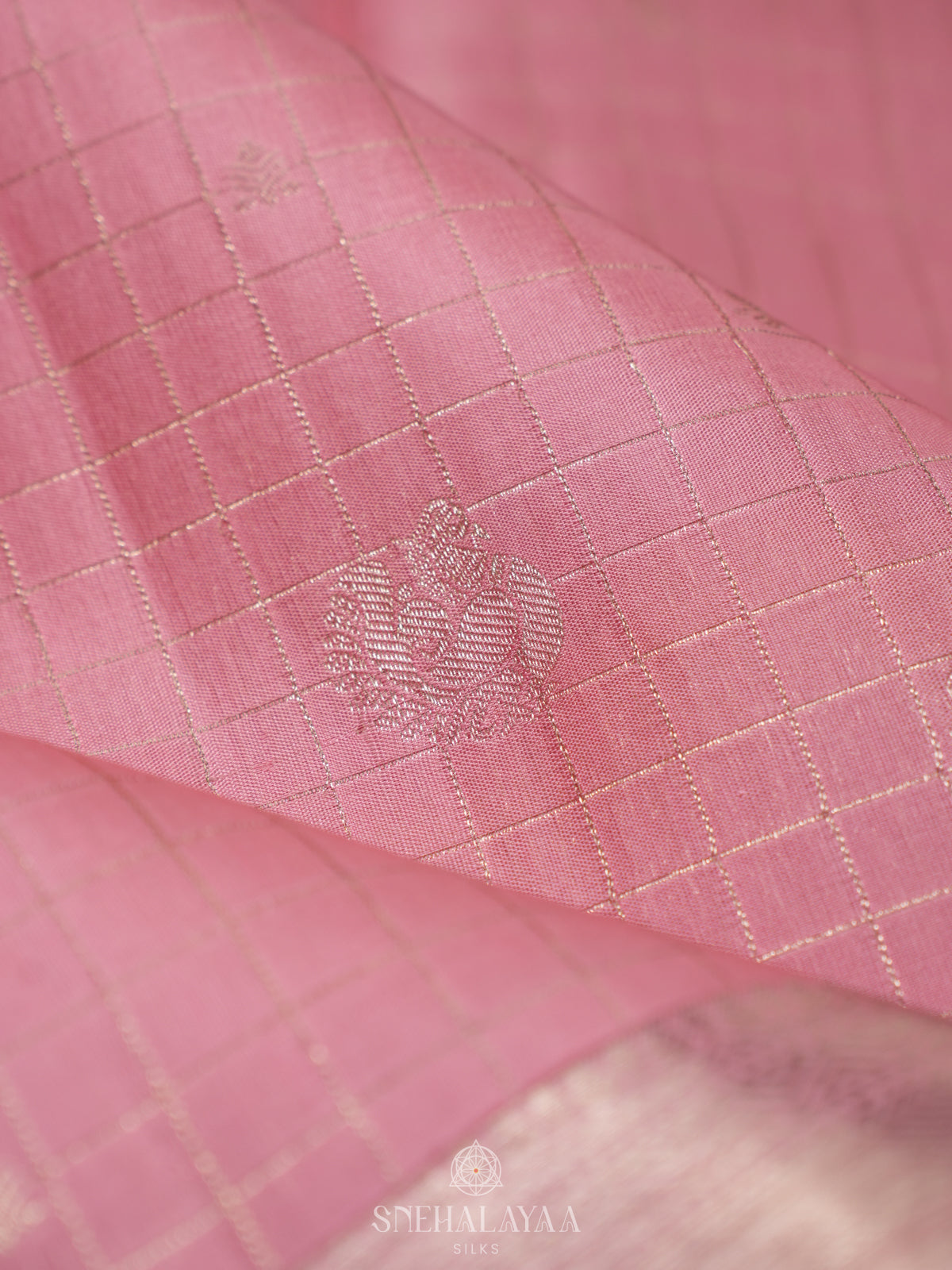 Baby Pink Kanjivaram Silk Saree
