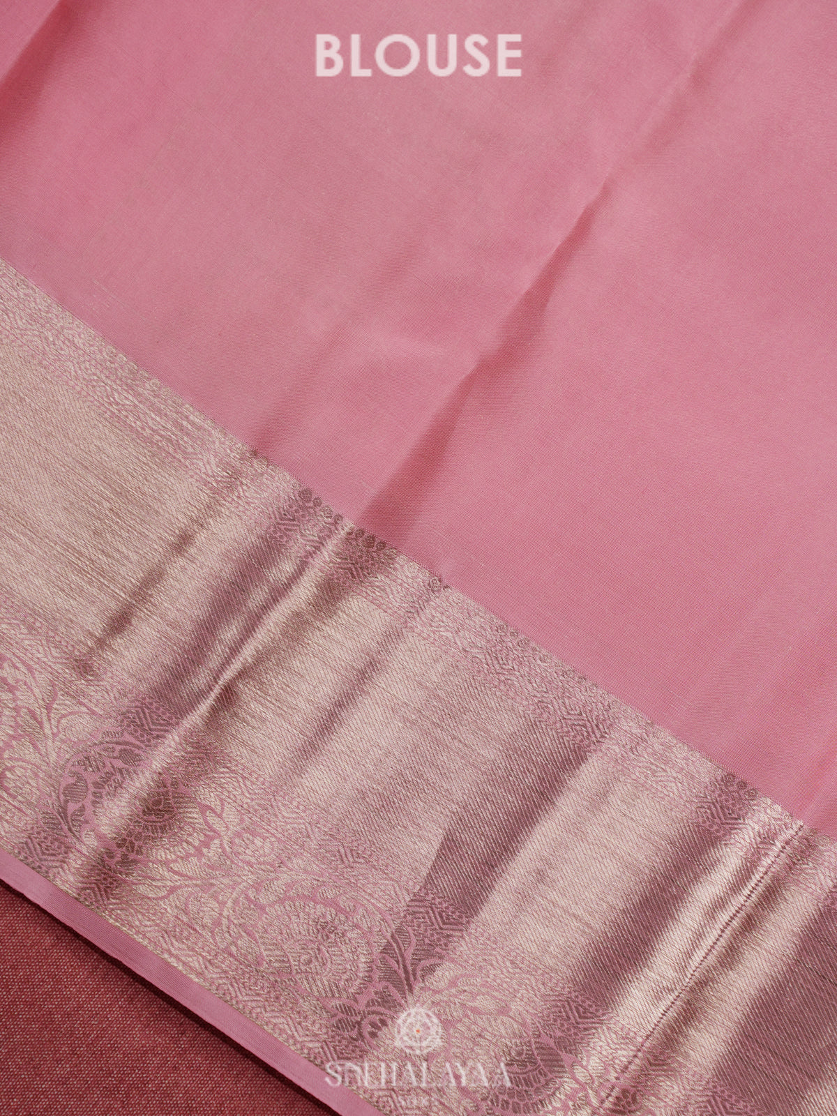 Baby Pink Kanjivaram Silk Saree