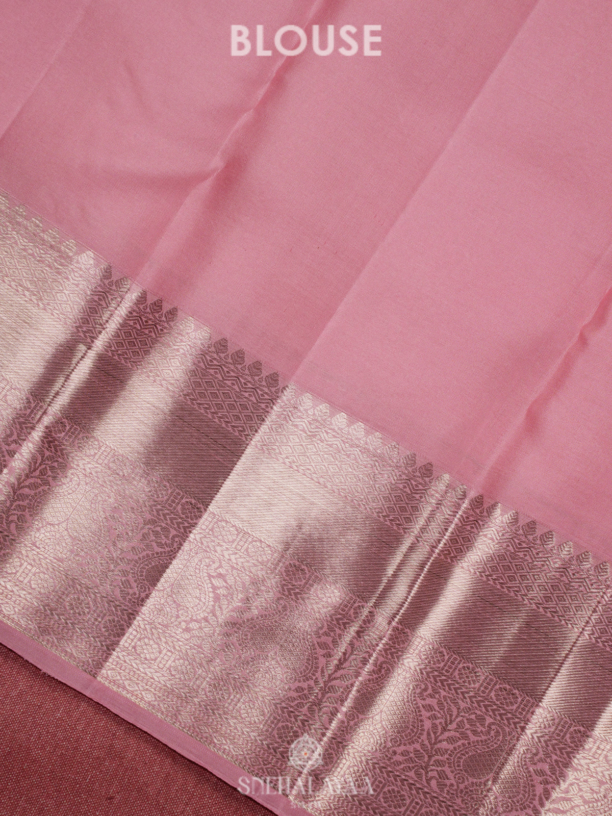 Baby Pink Kanjivaram Silk Saree