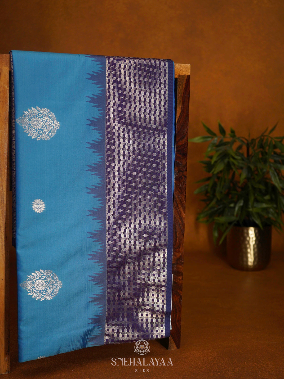 Blue Soft Silk Saree