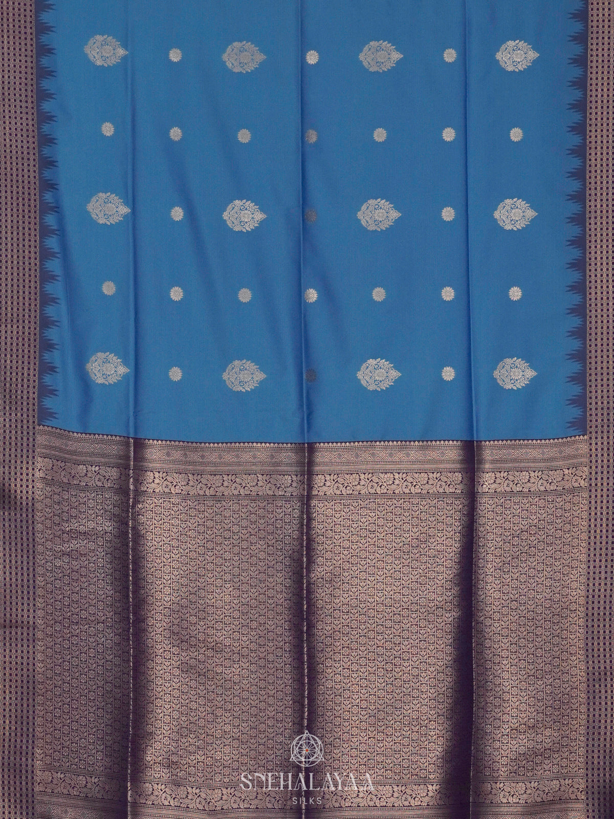 Blue Soft Silk Saree