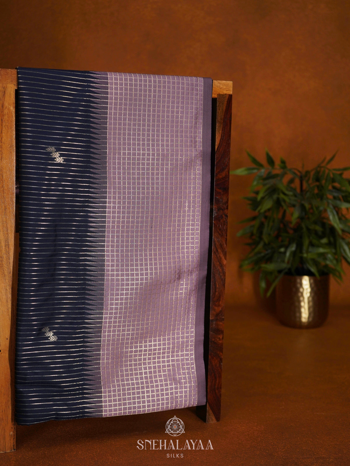 Navy Blue Soft Silk Saree