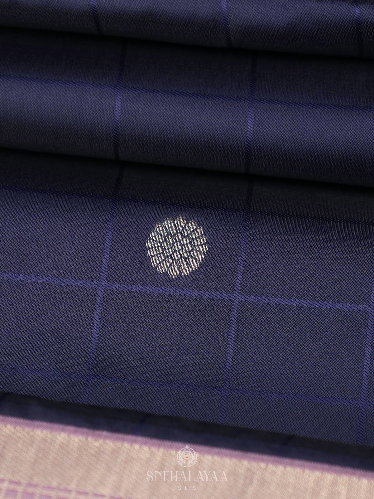 Navy Blue Soft Silk Saree