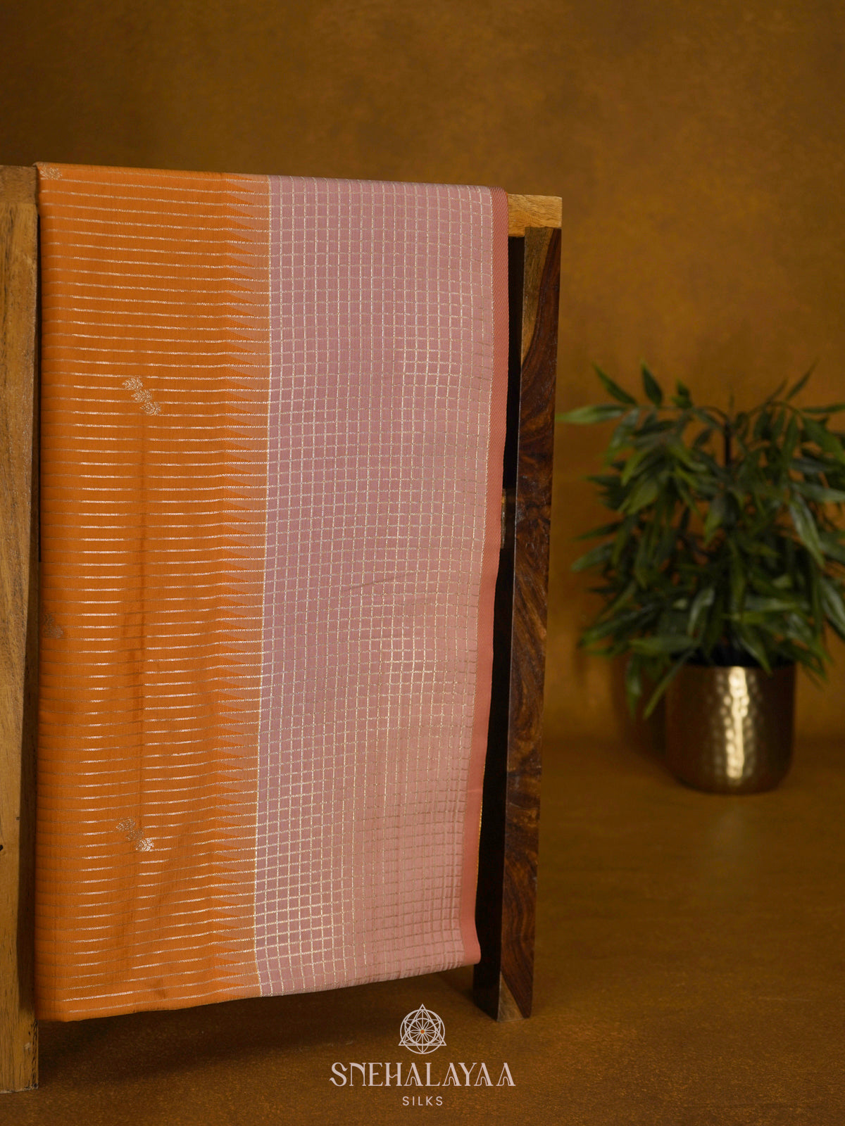 Orange Soft Silk Saree