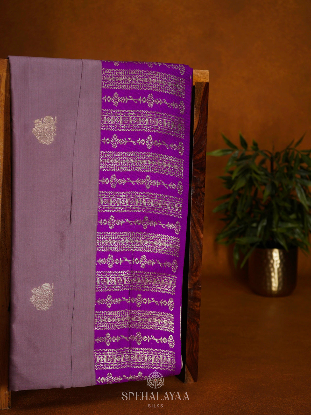 Lavender Soft Silk Saree