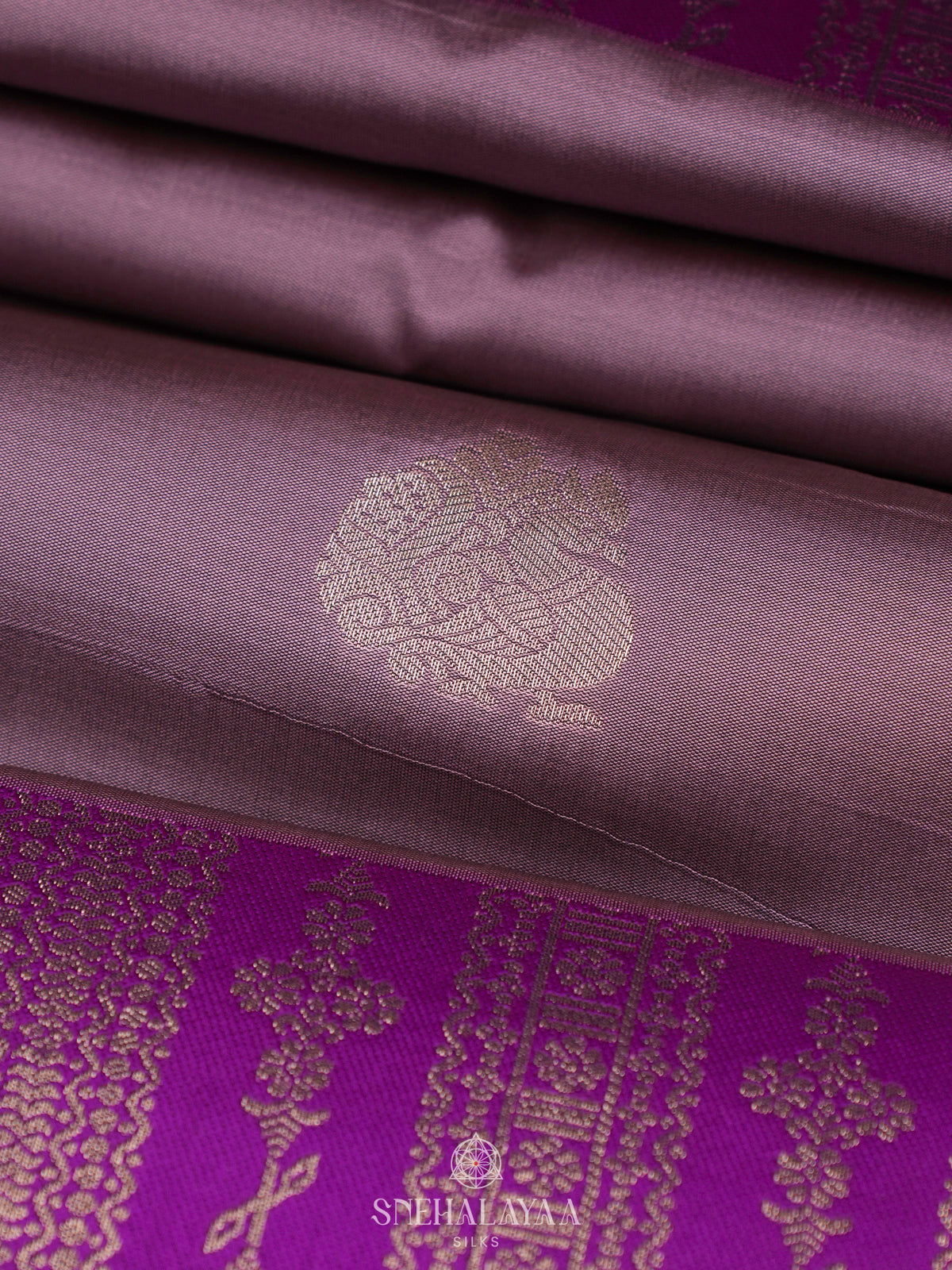 Lavender Soft Silk Saree