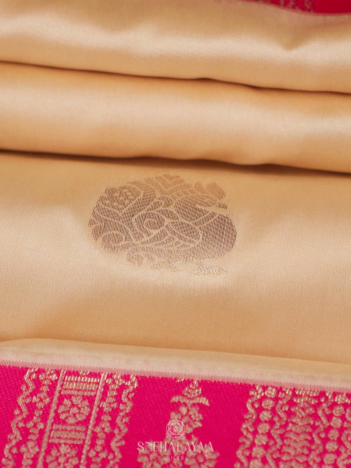 Cream Soft Silk Saree