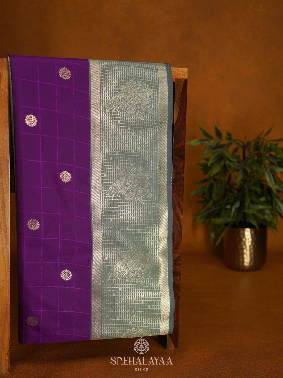 Magenta Purple Soft Silk Saree