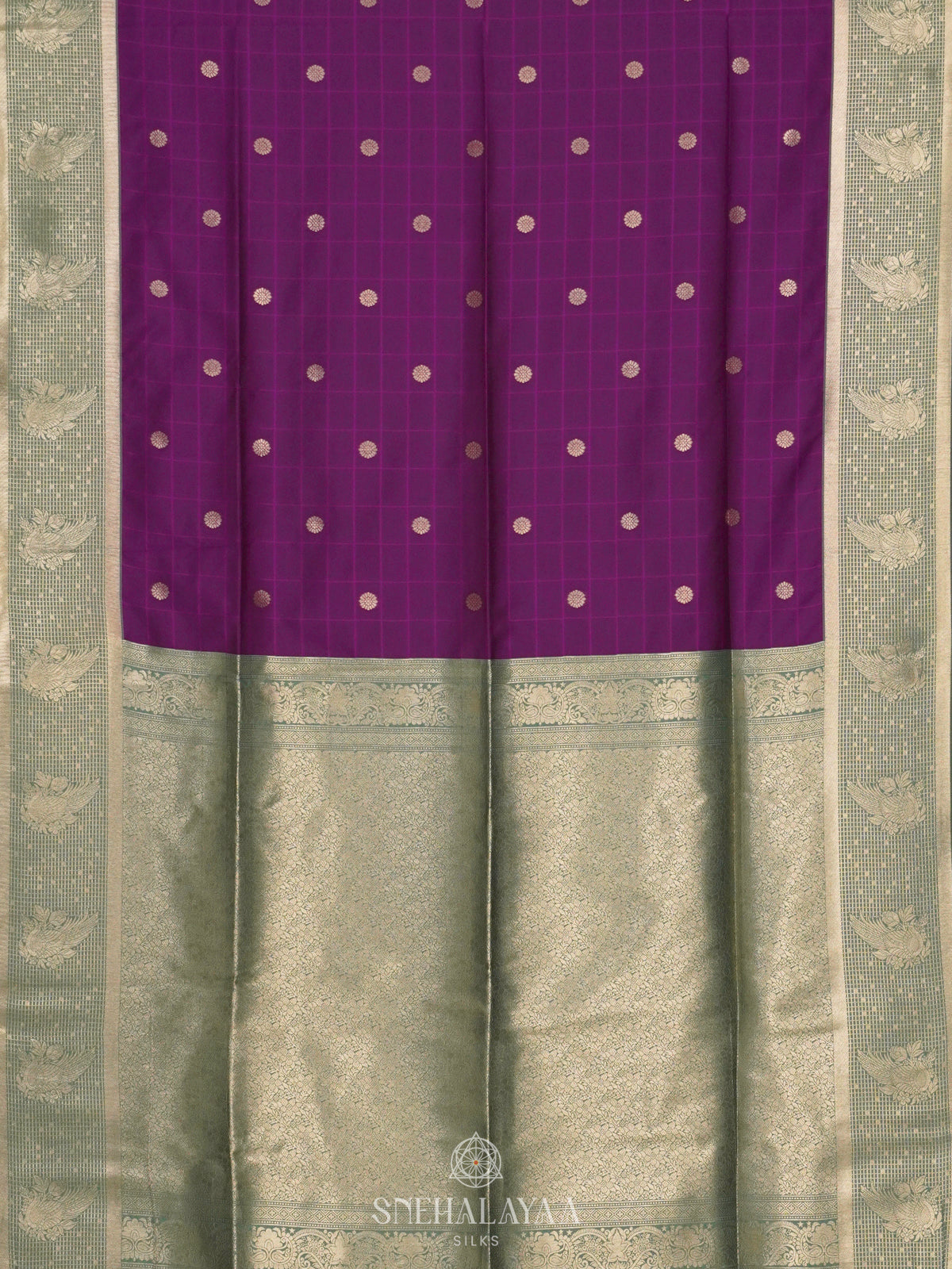 Magenta Purple Soft Silk Saree