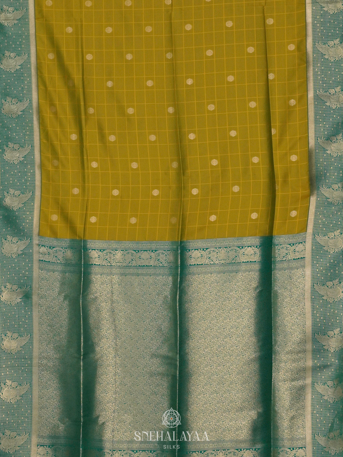 Lime Green Soft Silk Saree