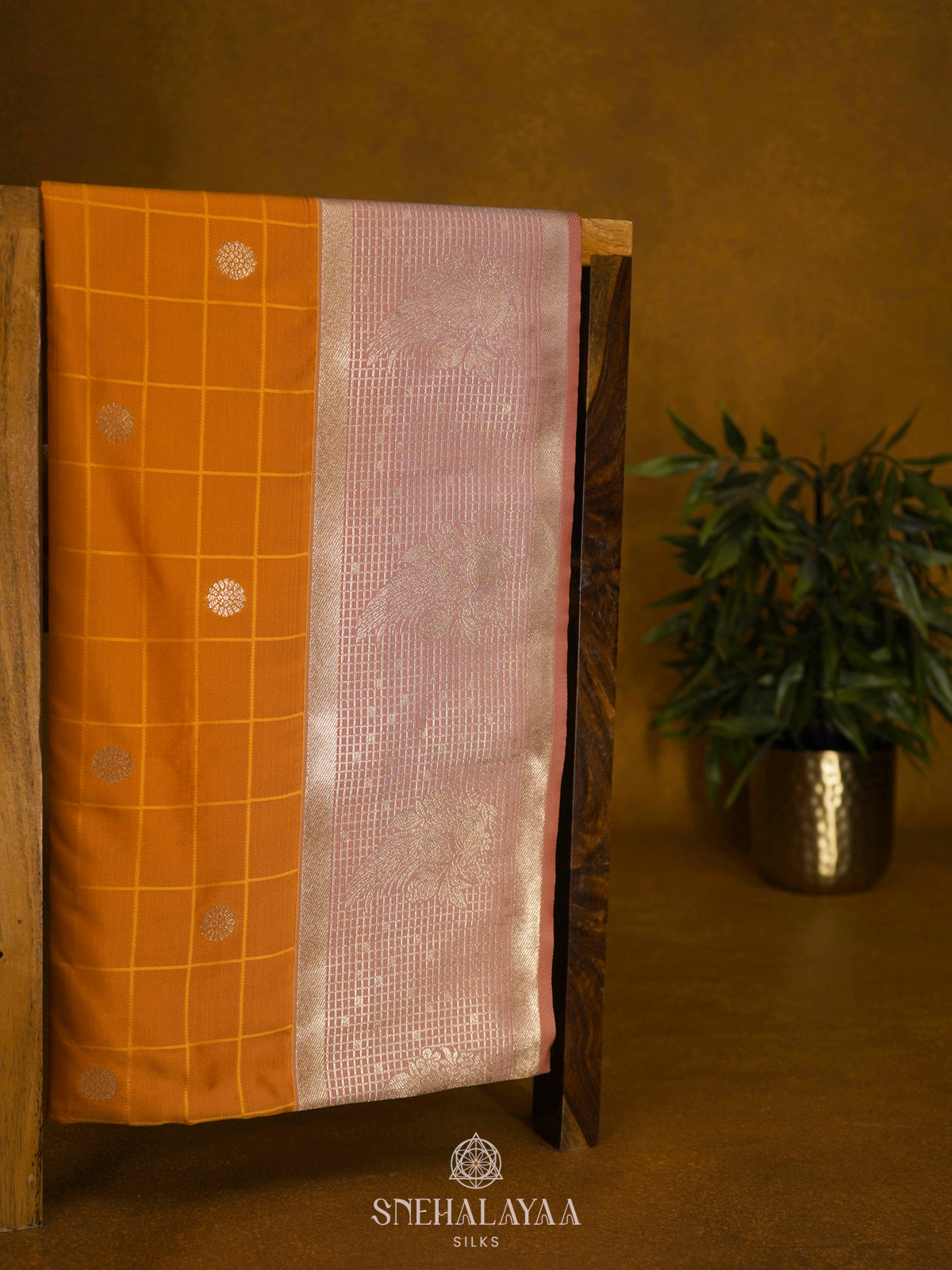 Orange Soft Silk Saree
