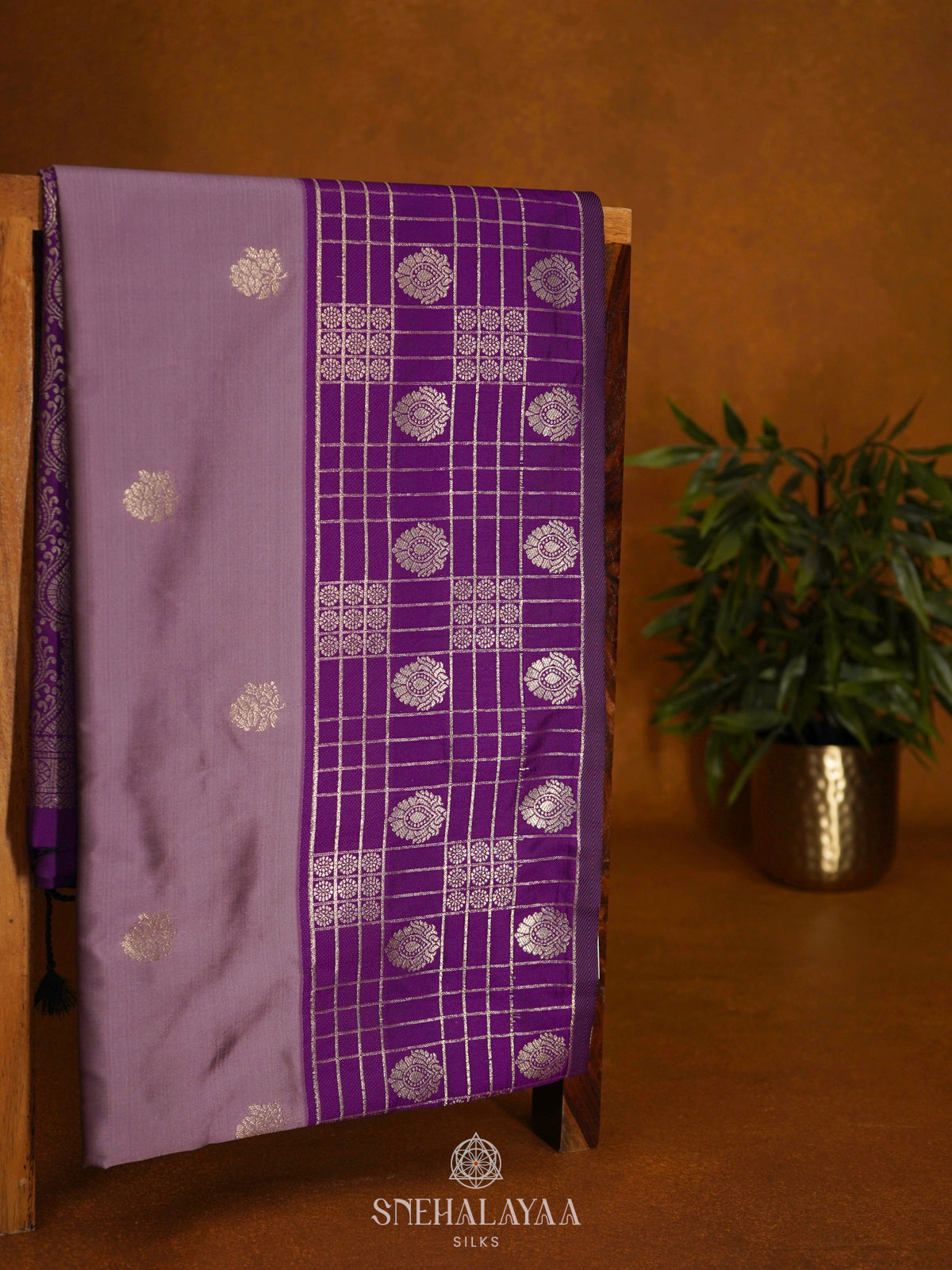 Lavender Soft Silk Saree