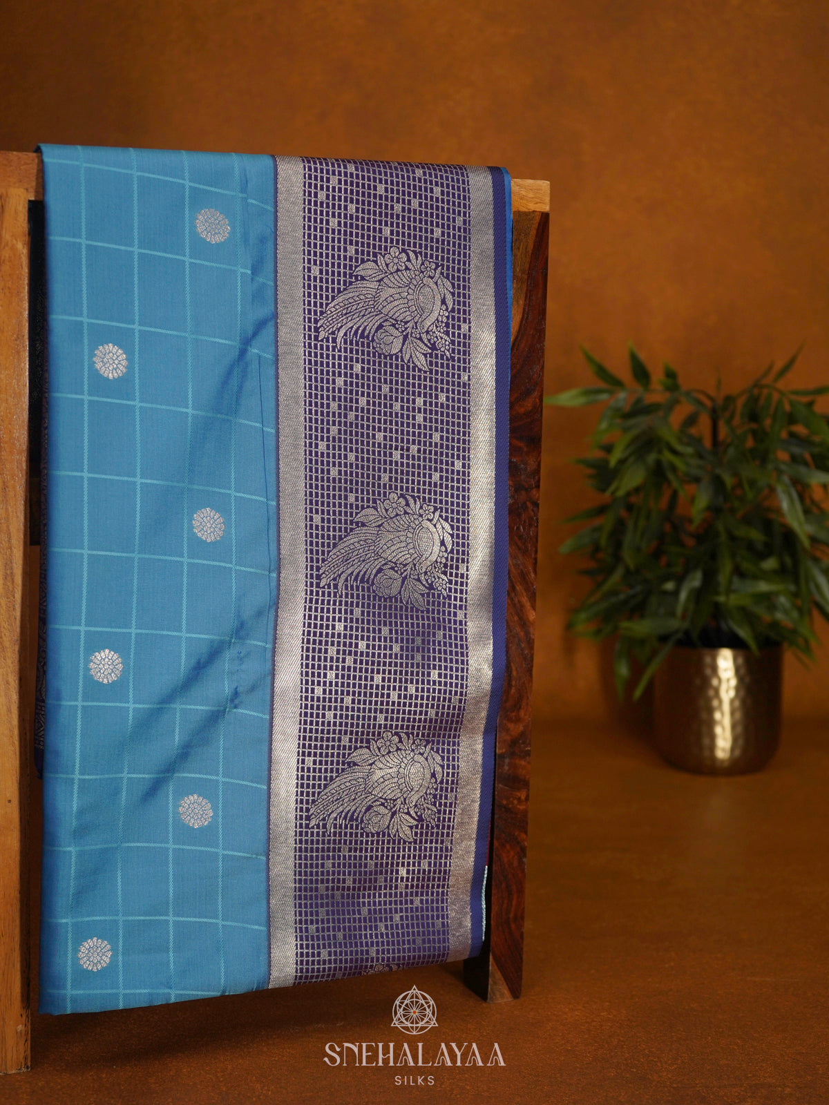 Blue Soft Silk Saree