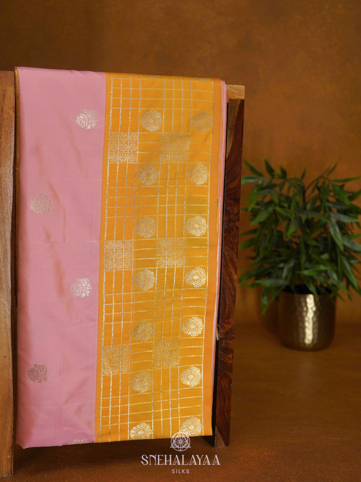 Mango Yellow Soft Silk Saree