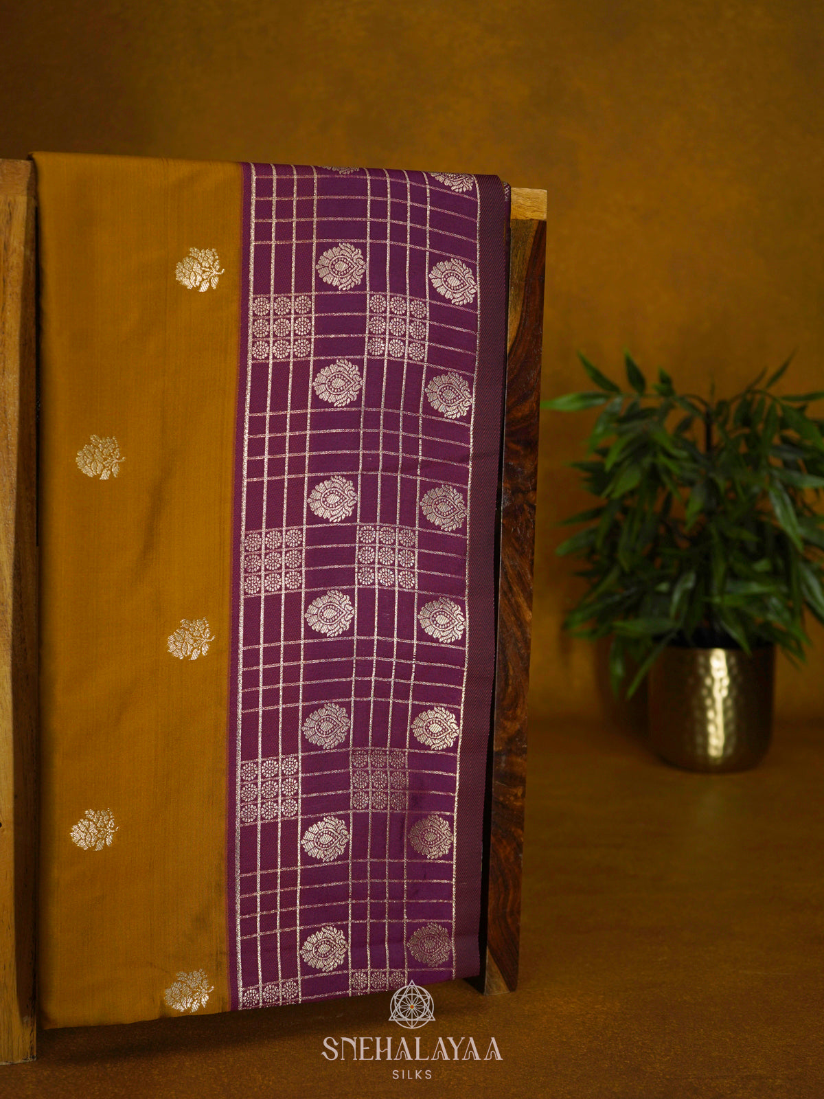 Mustard Soft Silk Saree