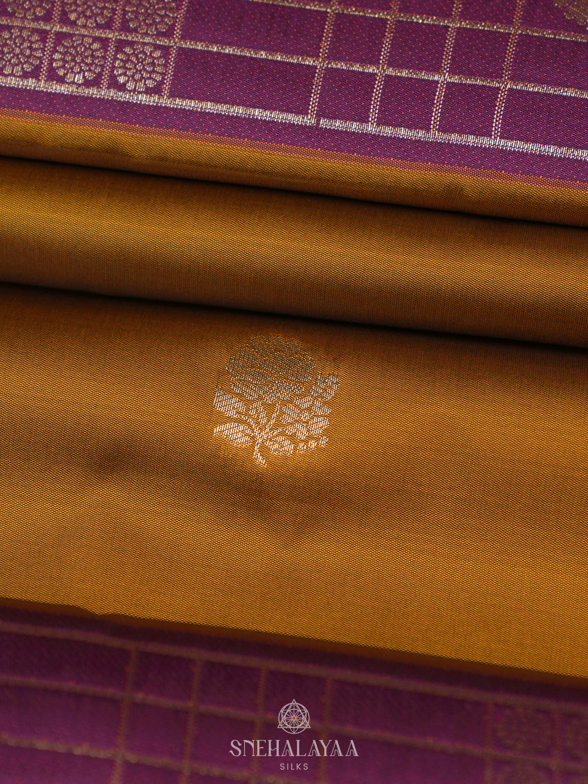 Mustard Soft Silk Saree