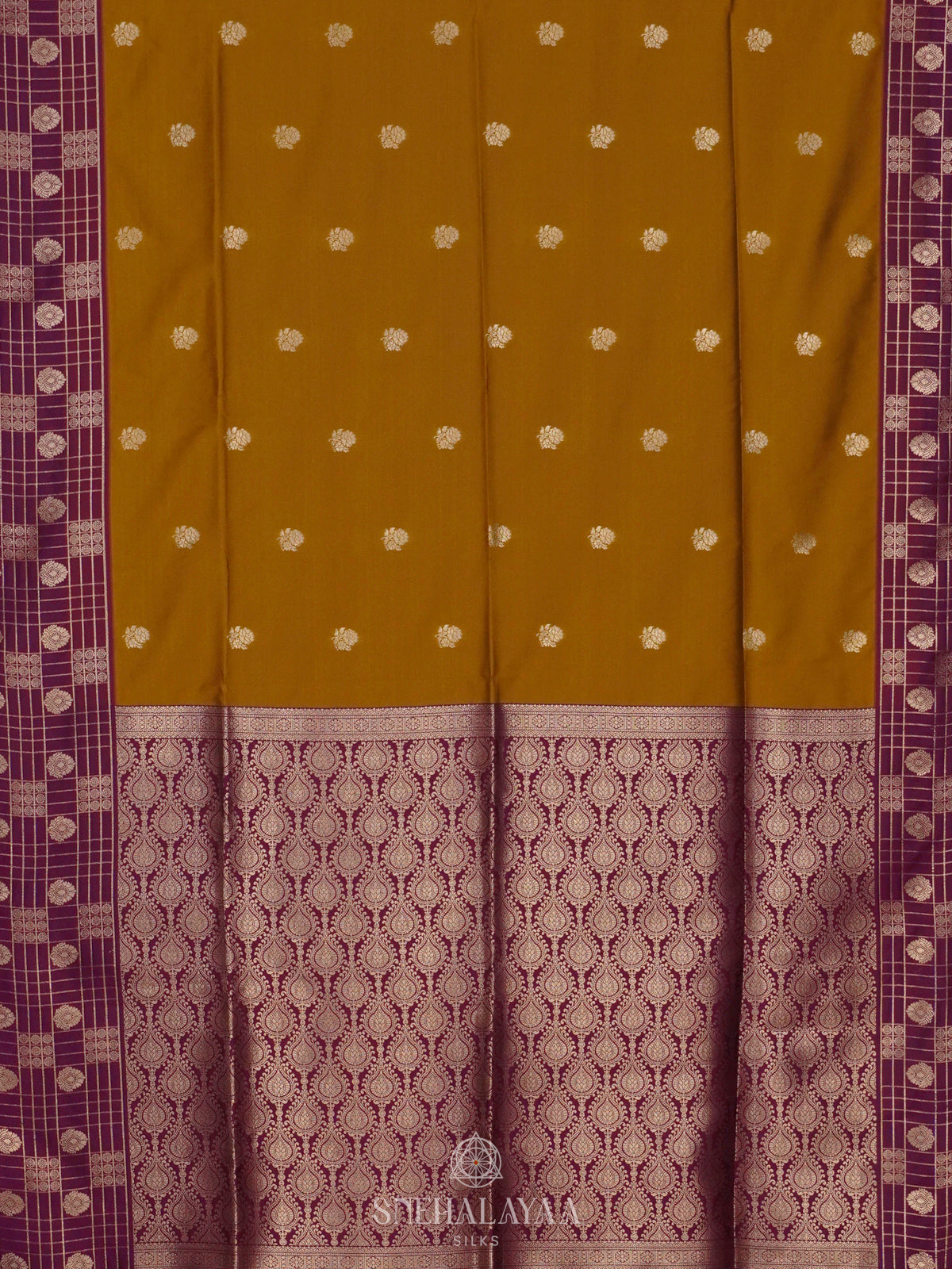 Mustard Soft Silk Saree