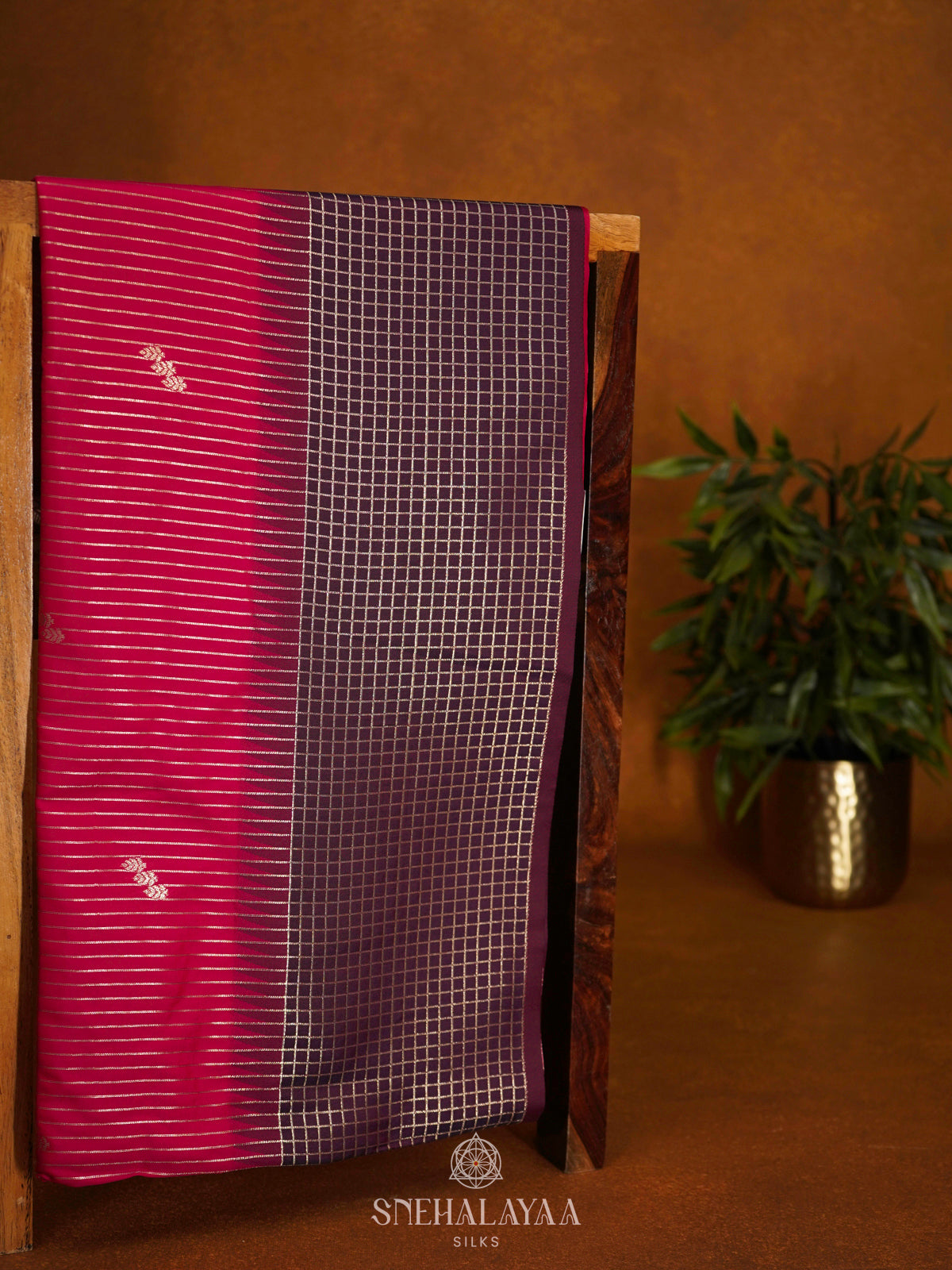 Ruby Red Soft Silk Saree