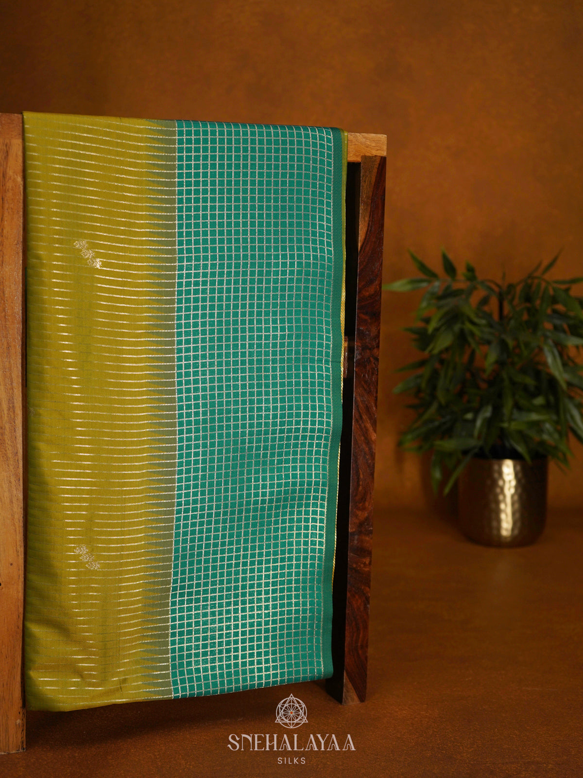 Lime Green Soft Silk Saree