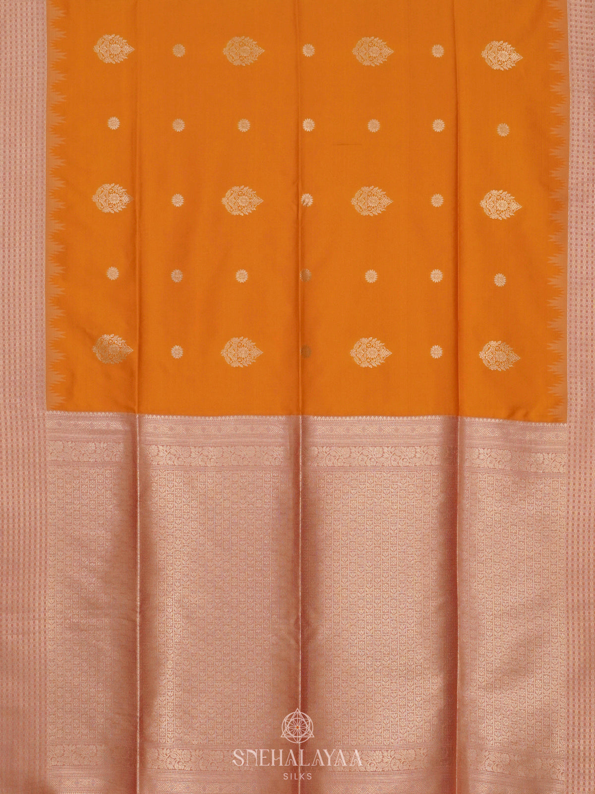 Orange Soft Silk Saree