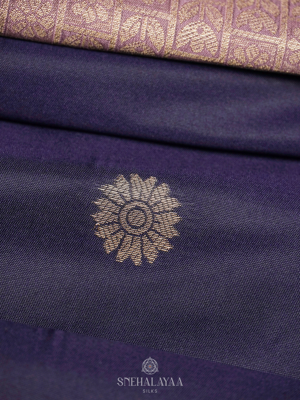 Navy Blue Soft Silk Saree