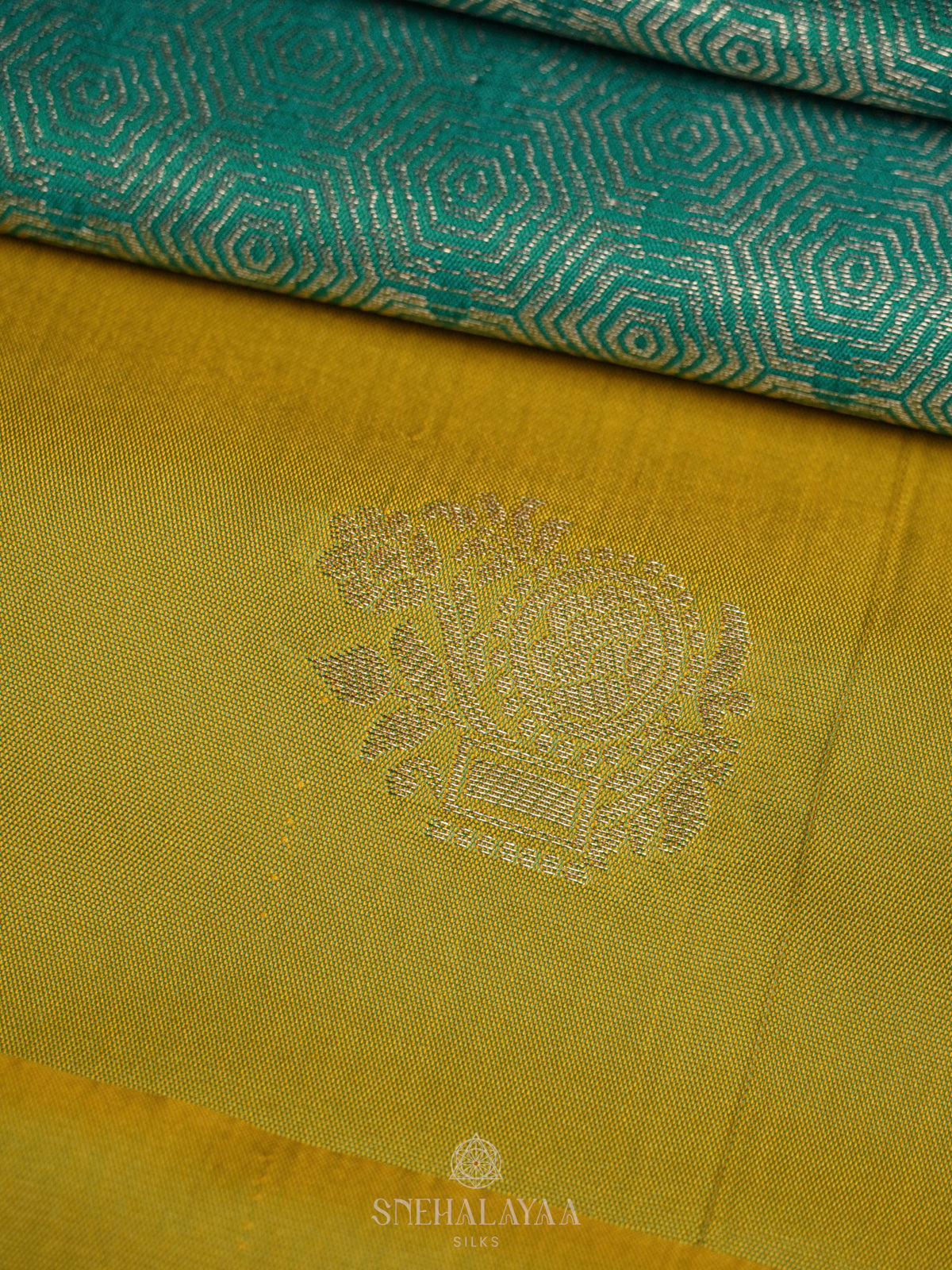 Lemon Yellow Soft Silk Saree