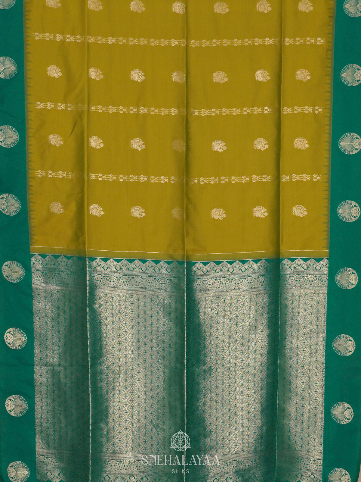 Lemon Yellow Soft Silk Saree