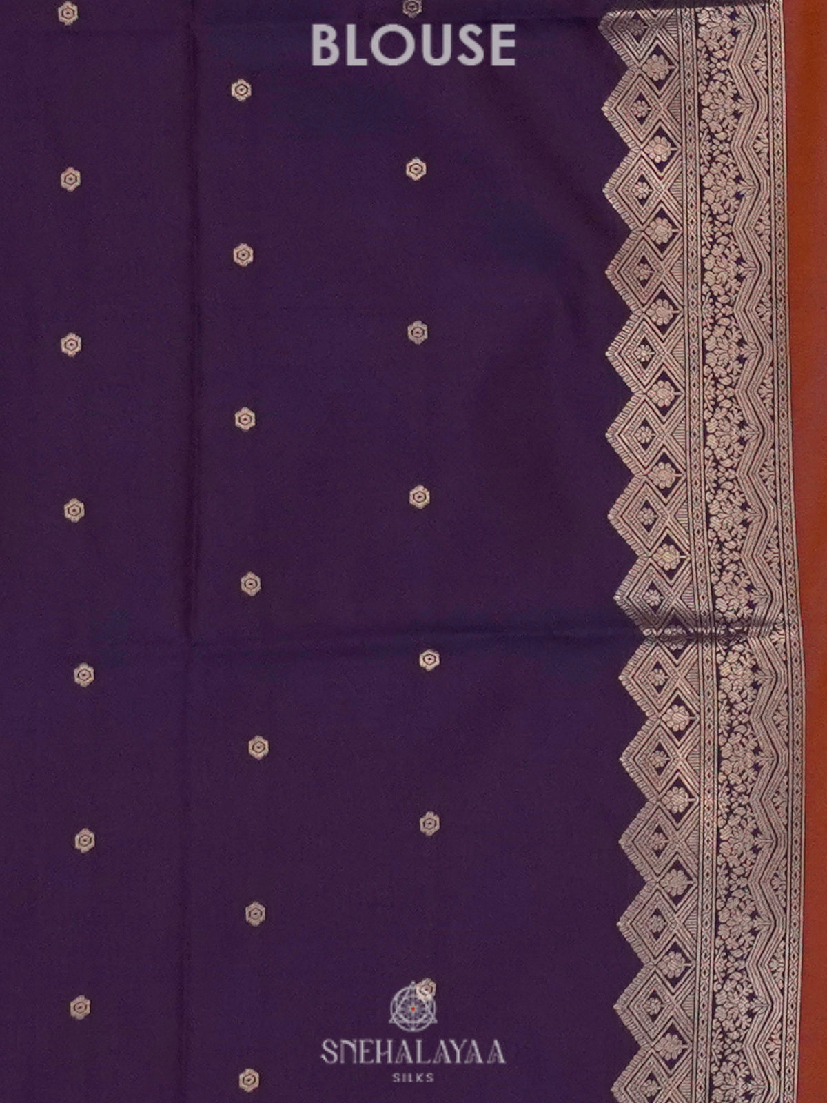 Burnt Orange Soft Silk Saree