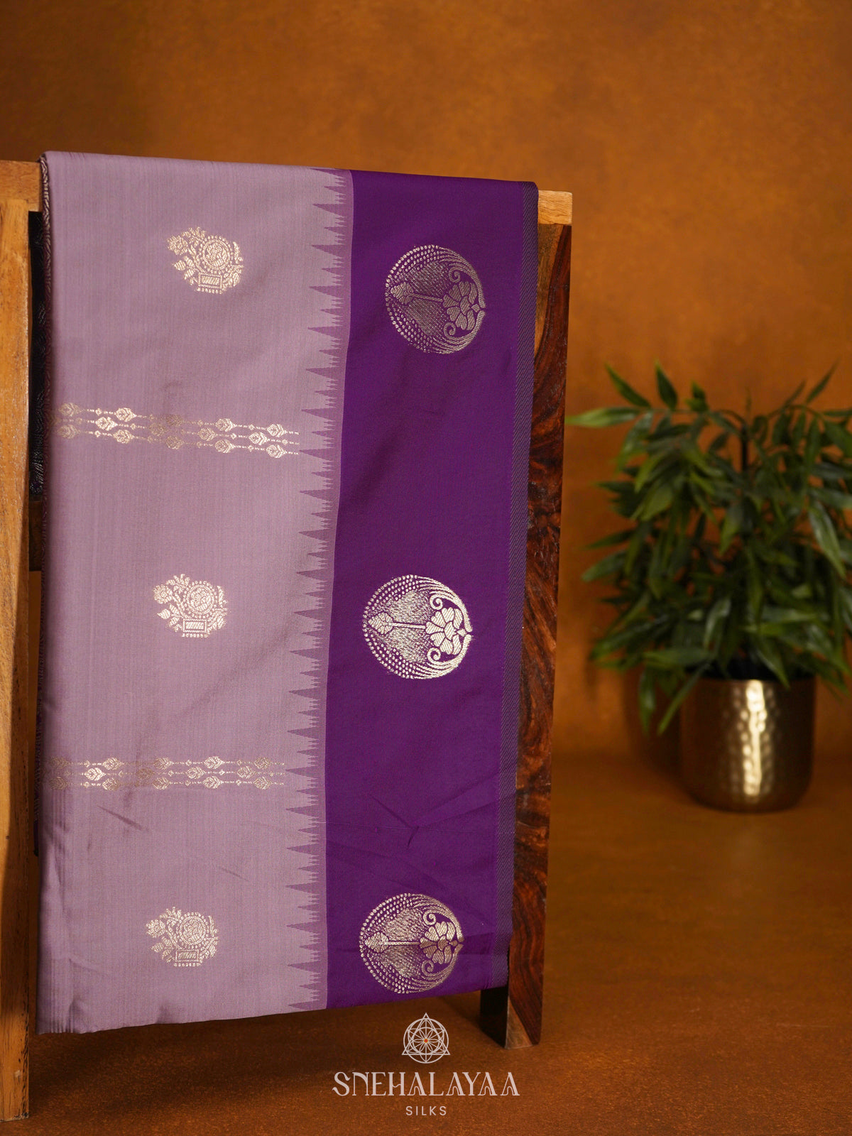 Lavender Soft Silk Saree
