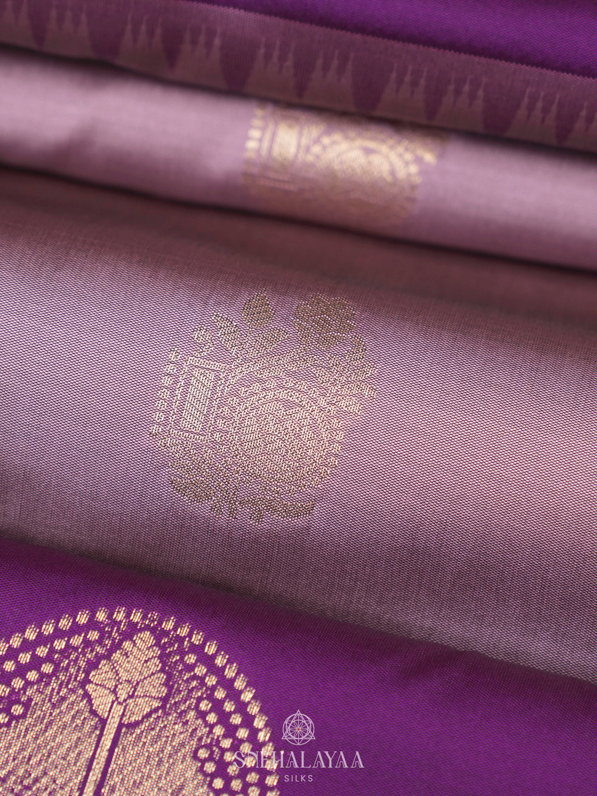 Lavender Soft Silk Saree