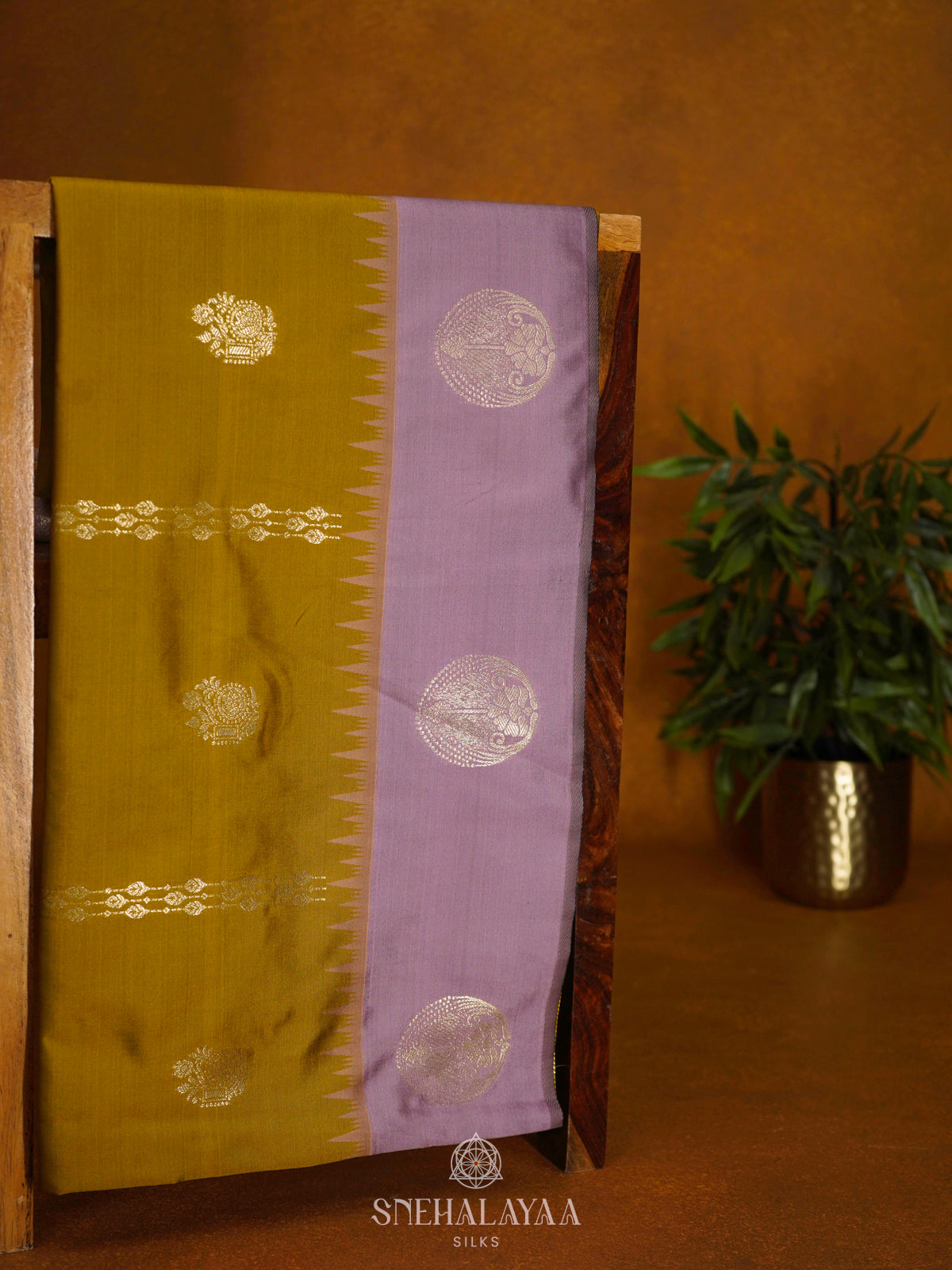 Mahendi Green Soft Silk Saree