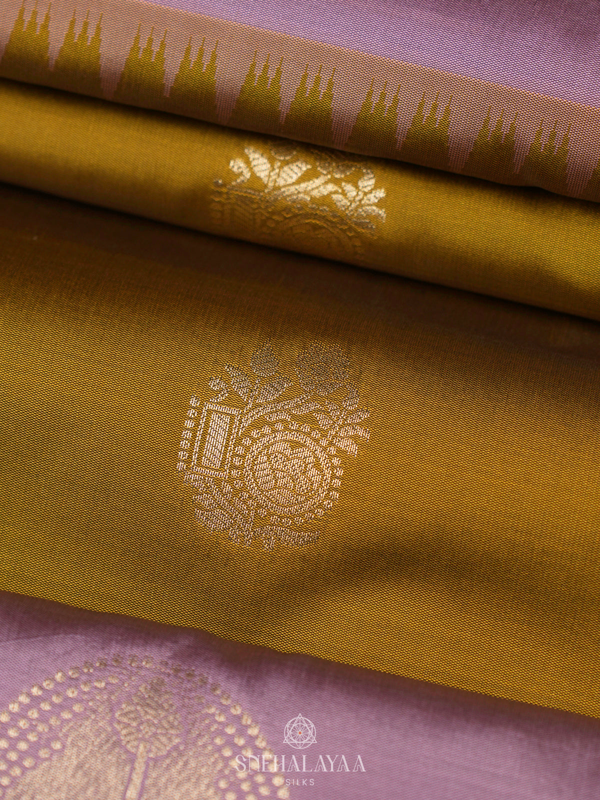Mahendi Green Soft Silk Saree