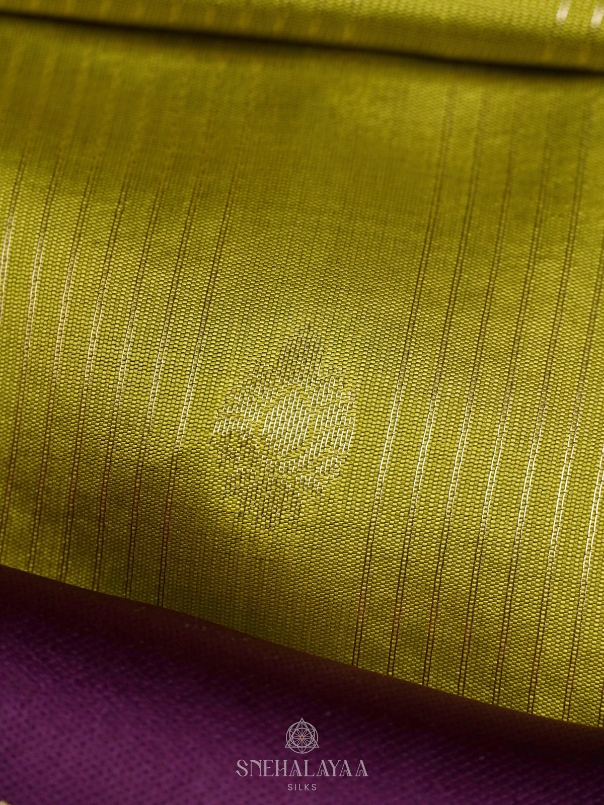 Lime Green Soft Silk Saree