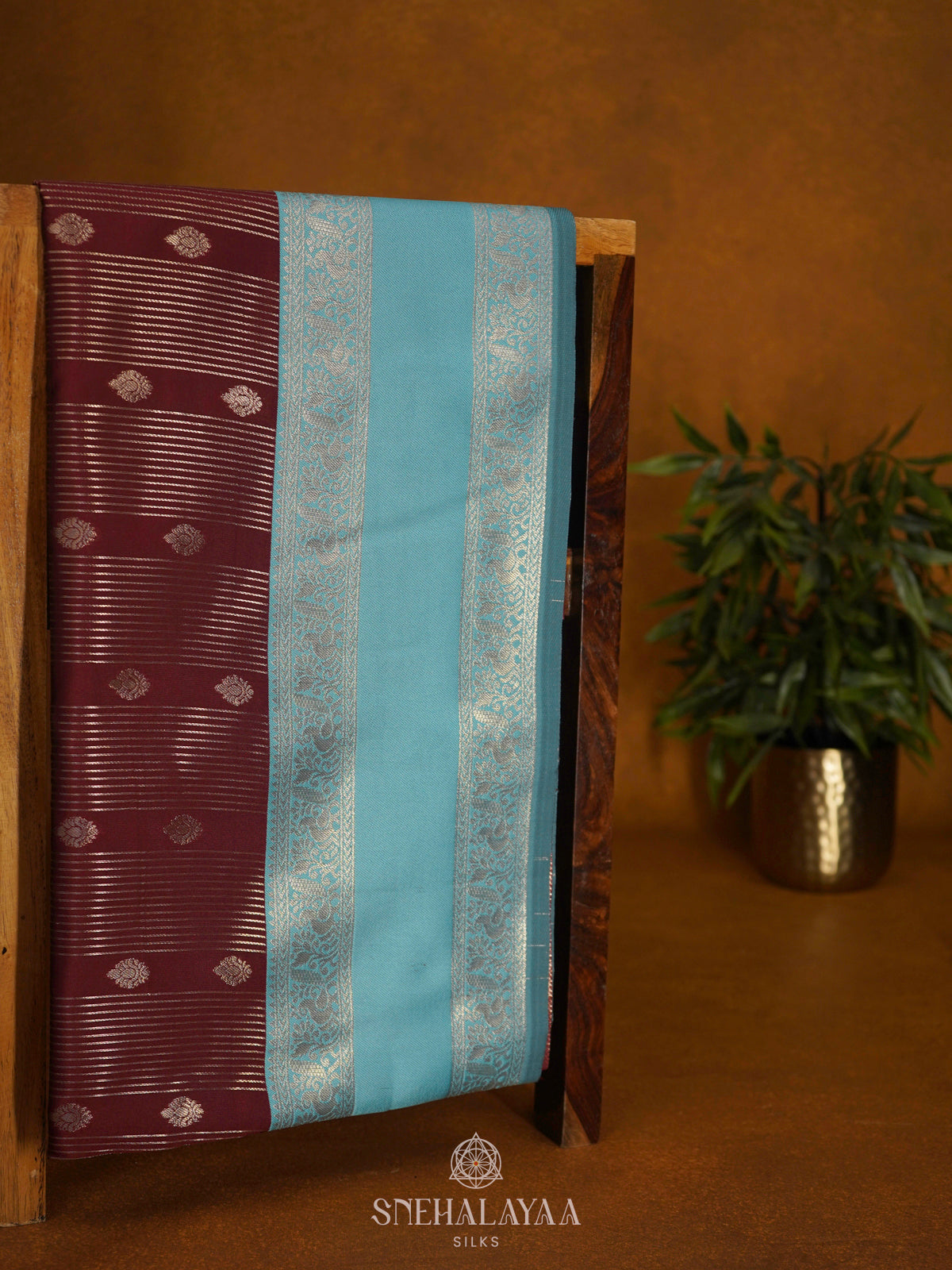 Maroon Soft Silk Saree