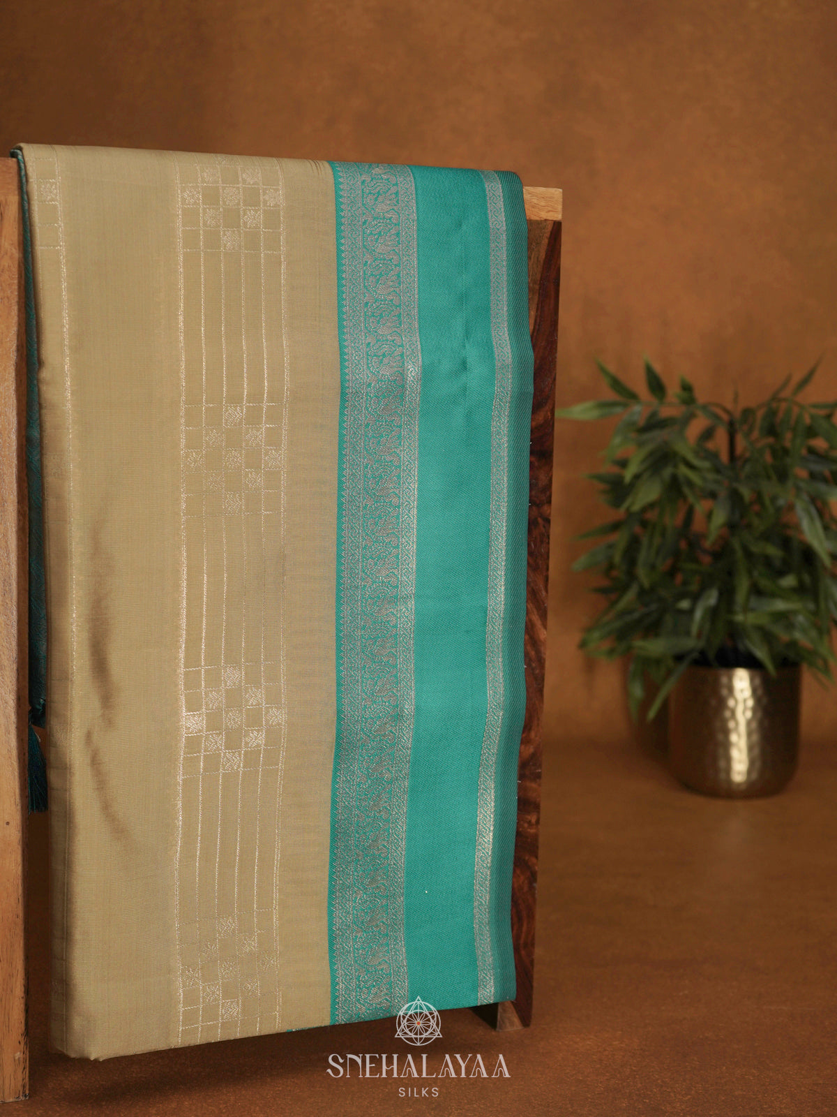 Cream Soft Silk Saree