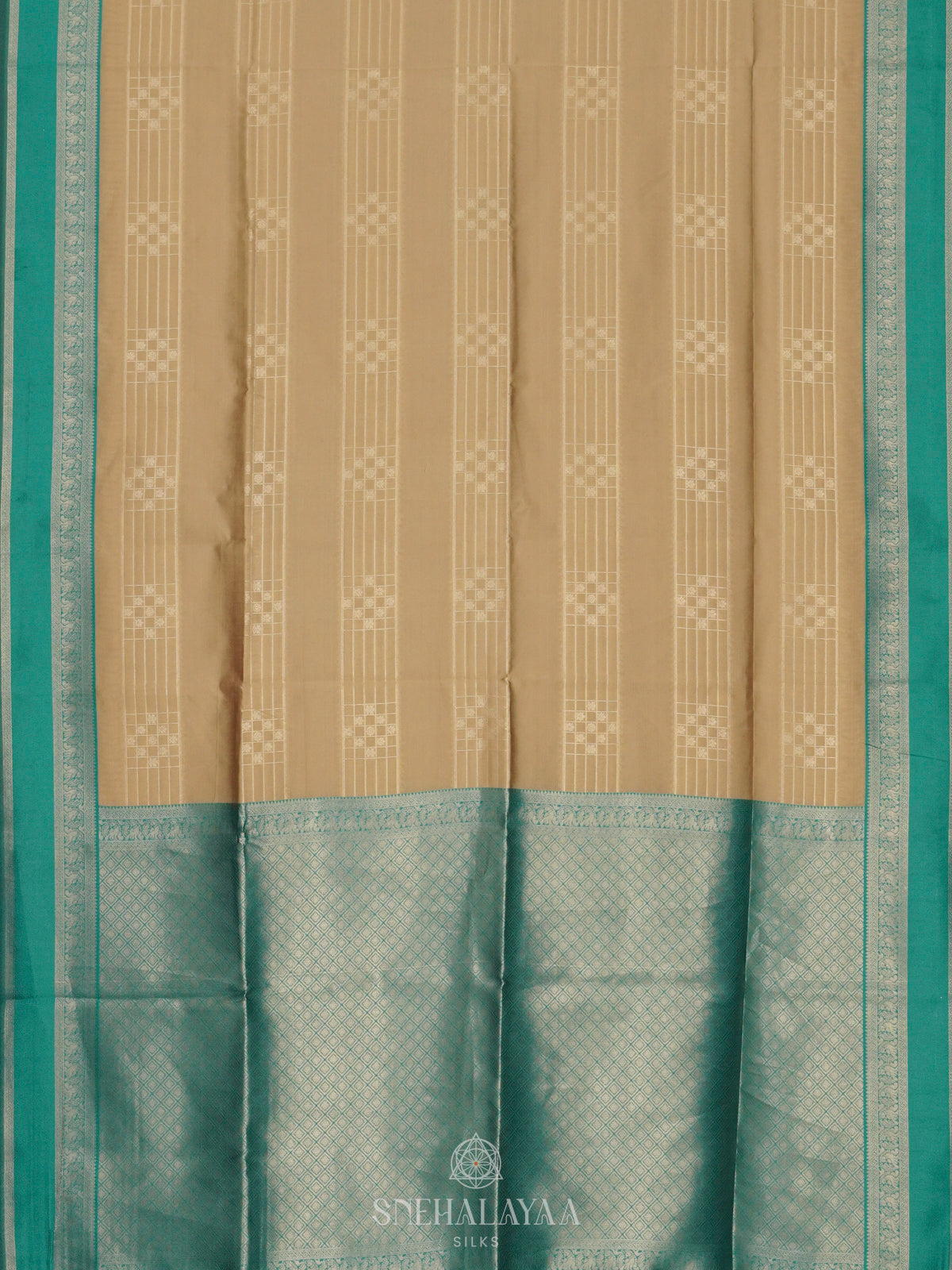 Cream Soft Silk Saree