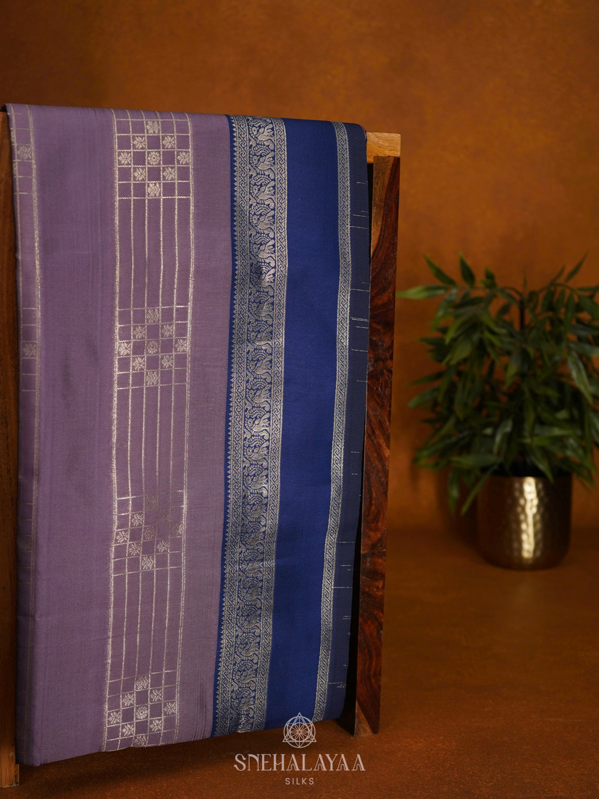 Lavender Soft Silk Saree
