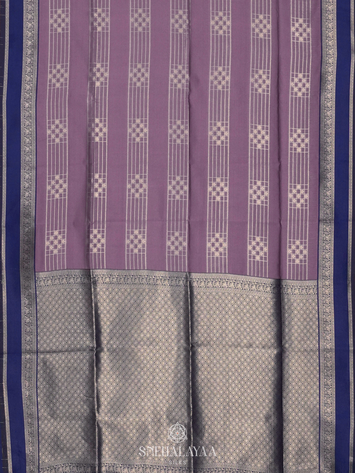 Lavender Soft Silk Saree
