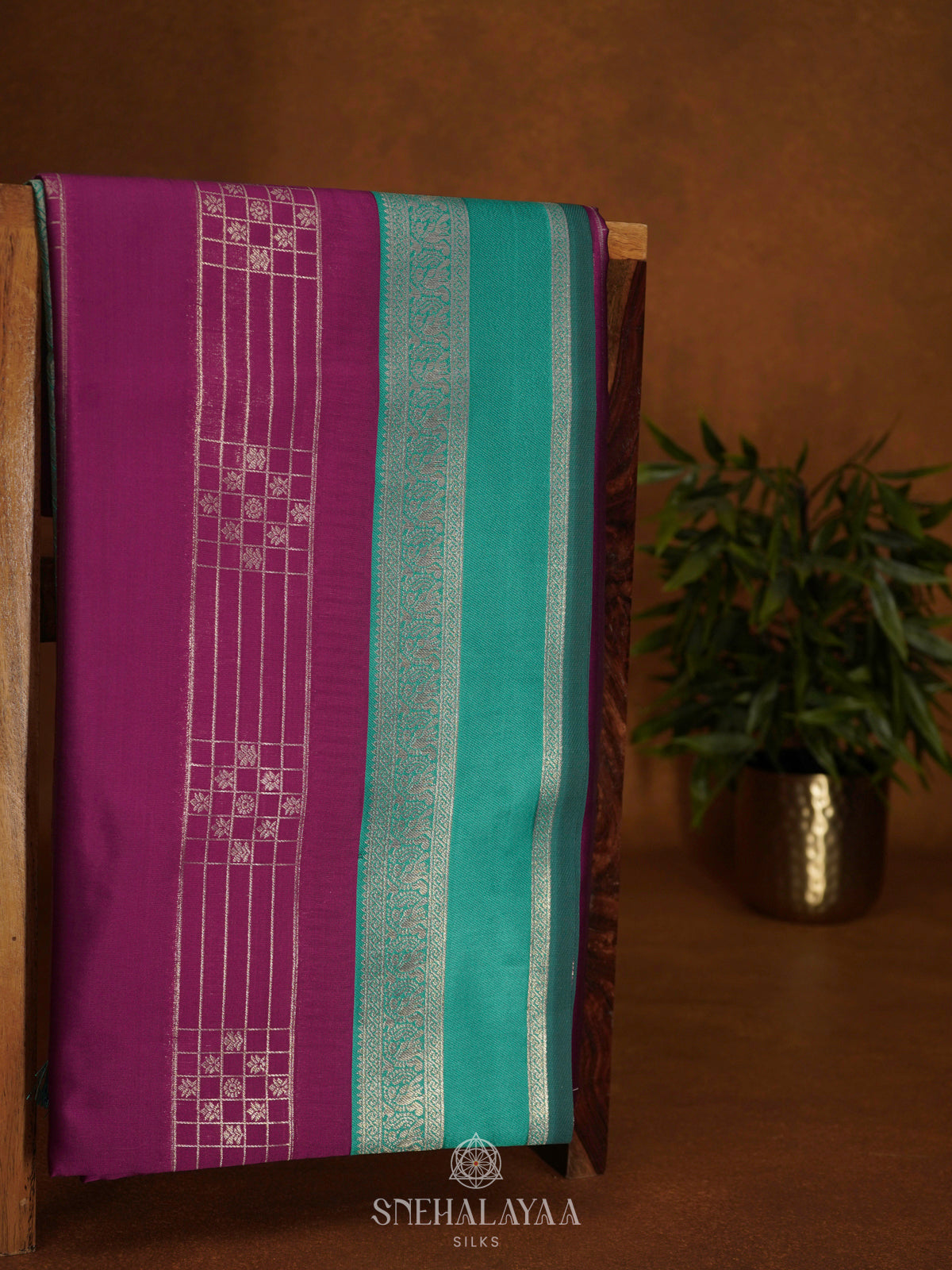 Magenta Pink Soft Silk Saree