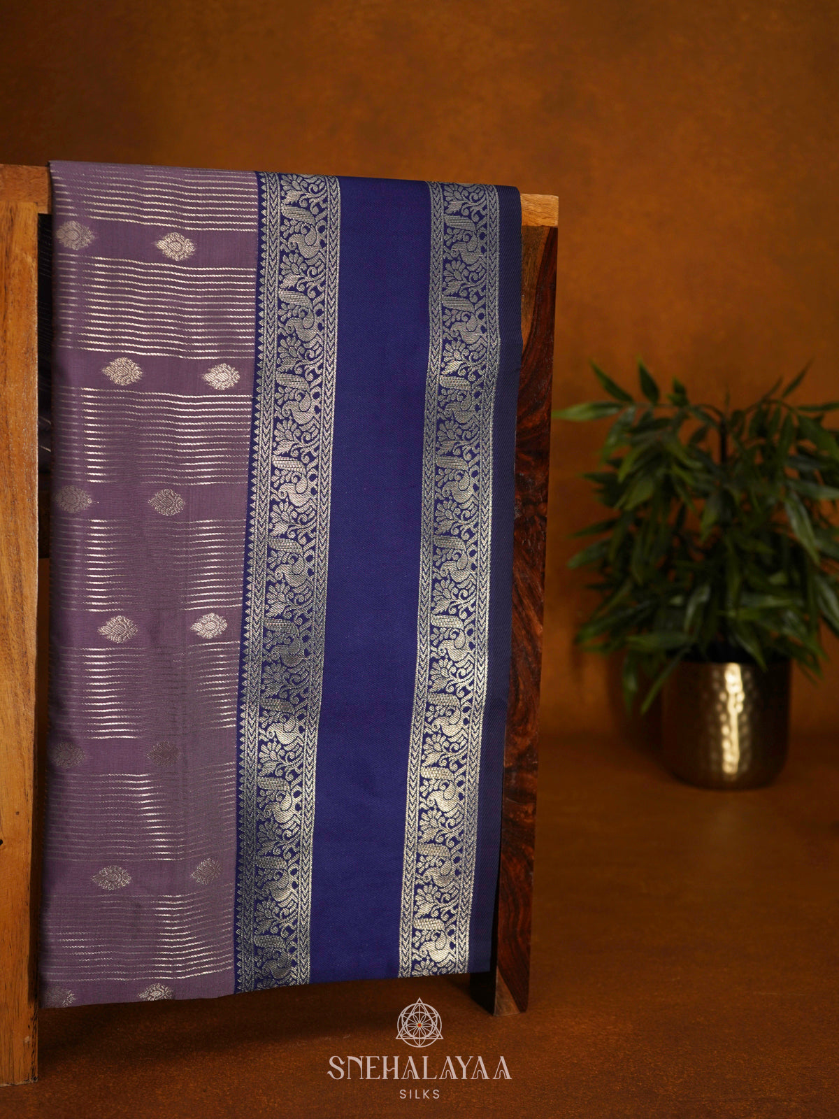 Lavender Soft Silk Saree