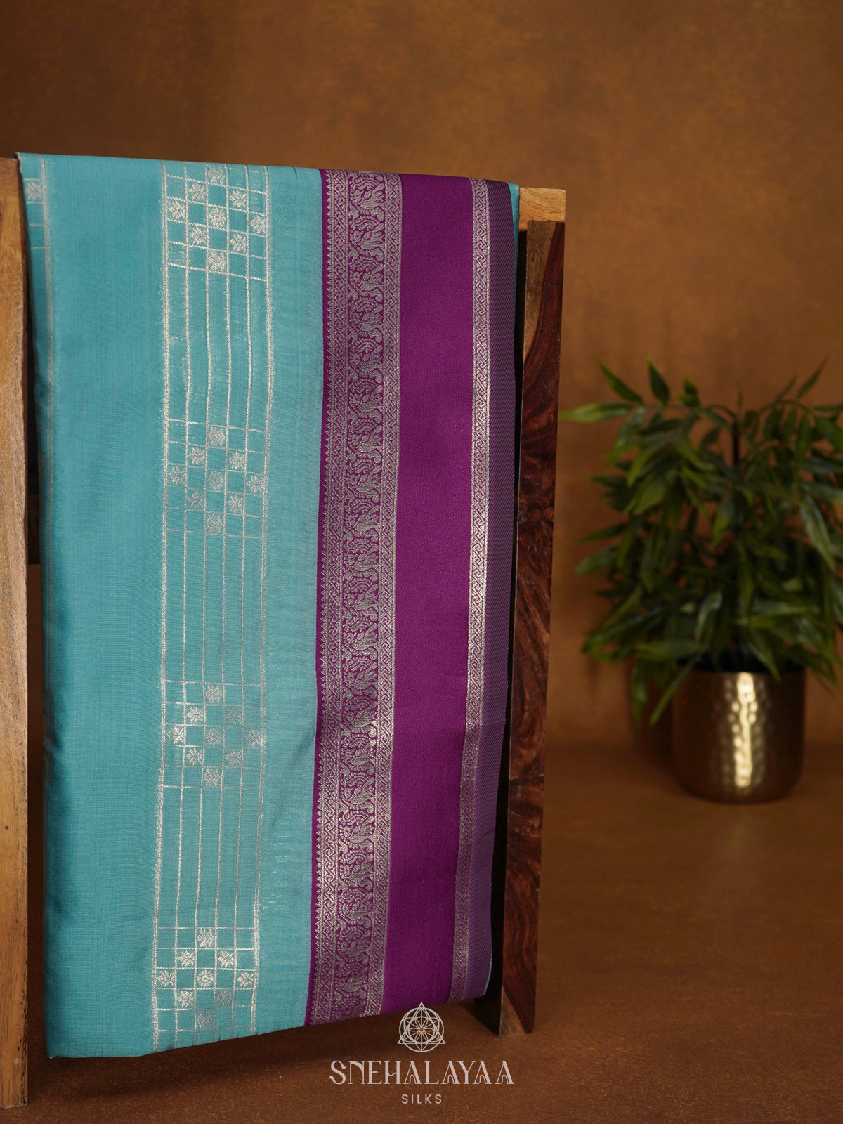Sky Blue Soft Silk Saree