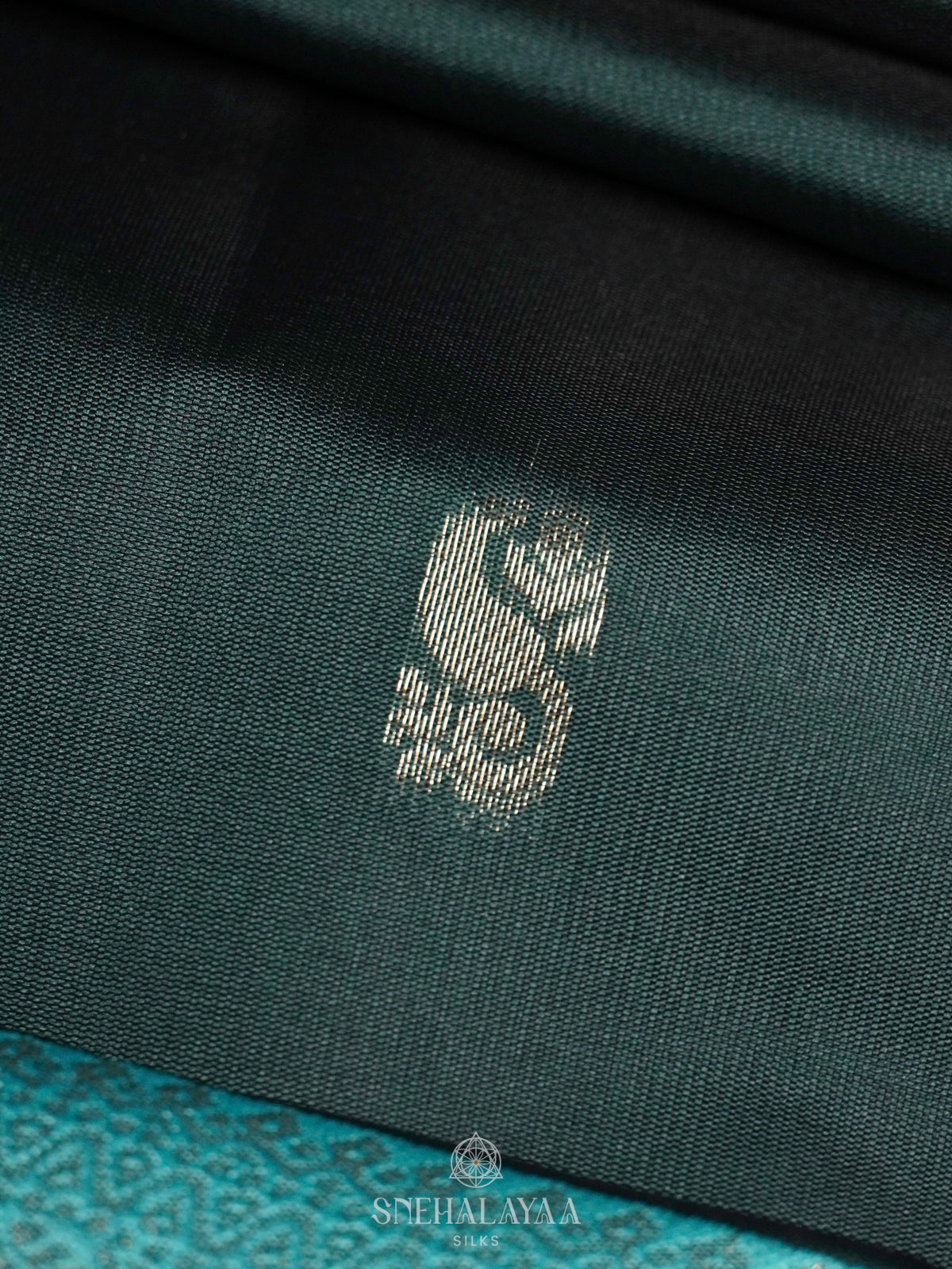 Forest Green Soft Silk Saree