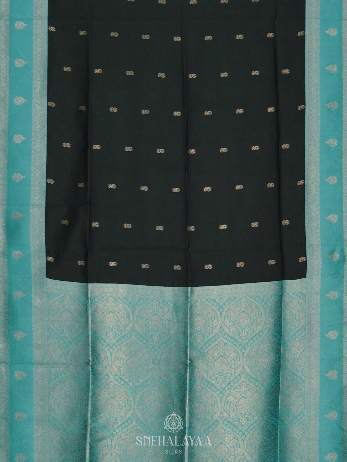 Forest Green Soft Silk Saree