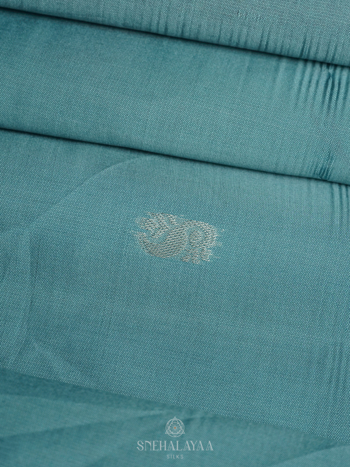 Teal Blue Soft Silk Saree