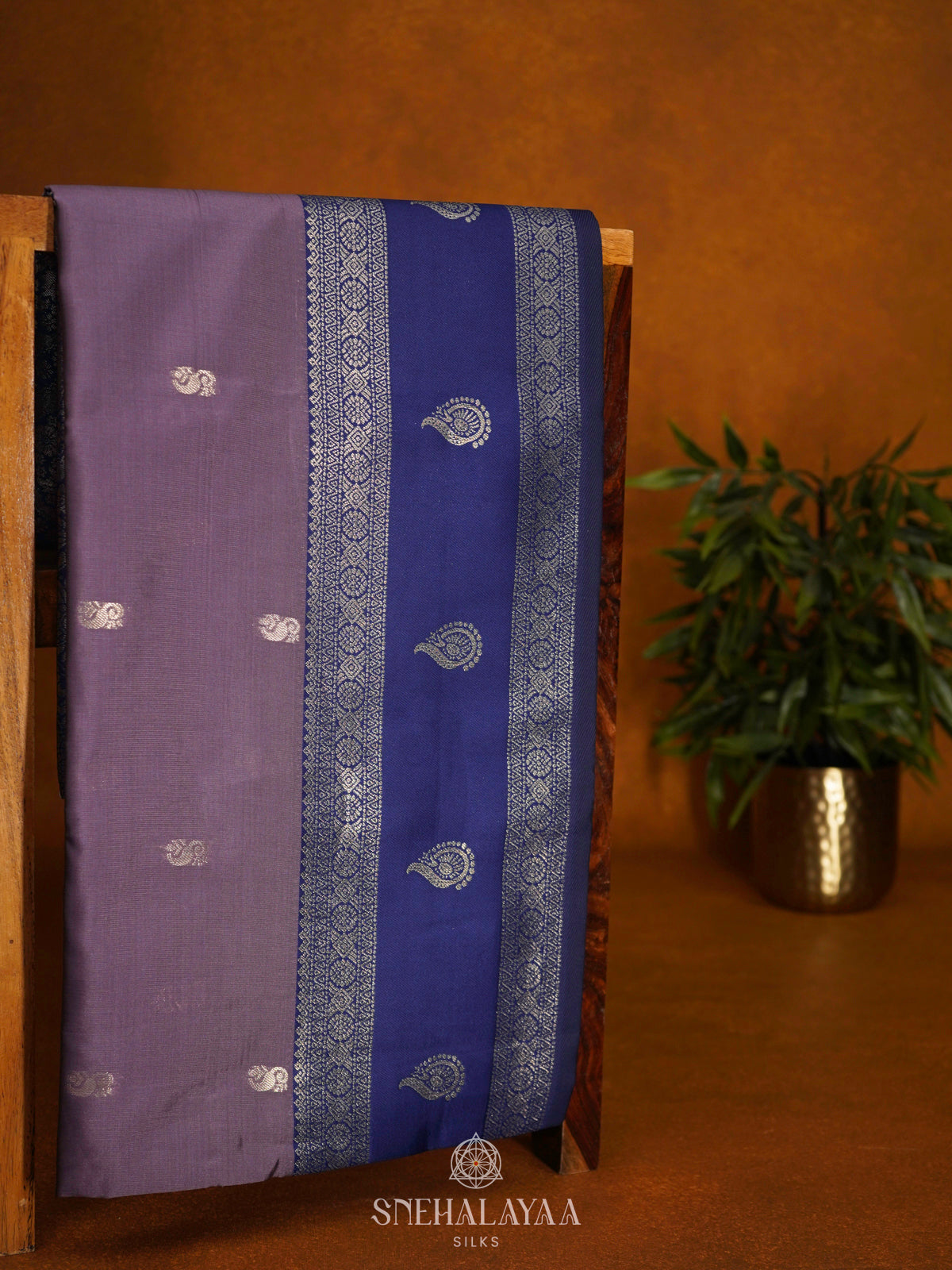 Lavender Soft Silk Saree