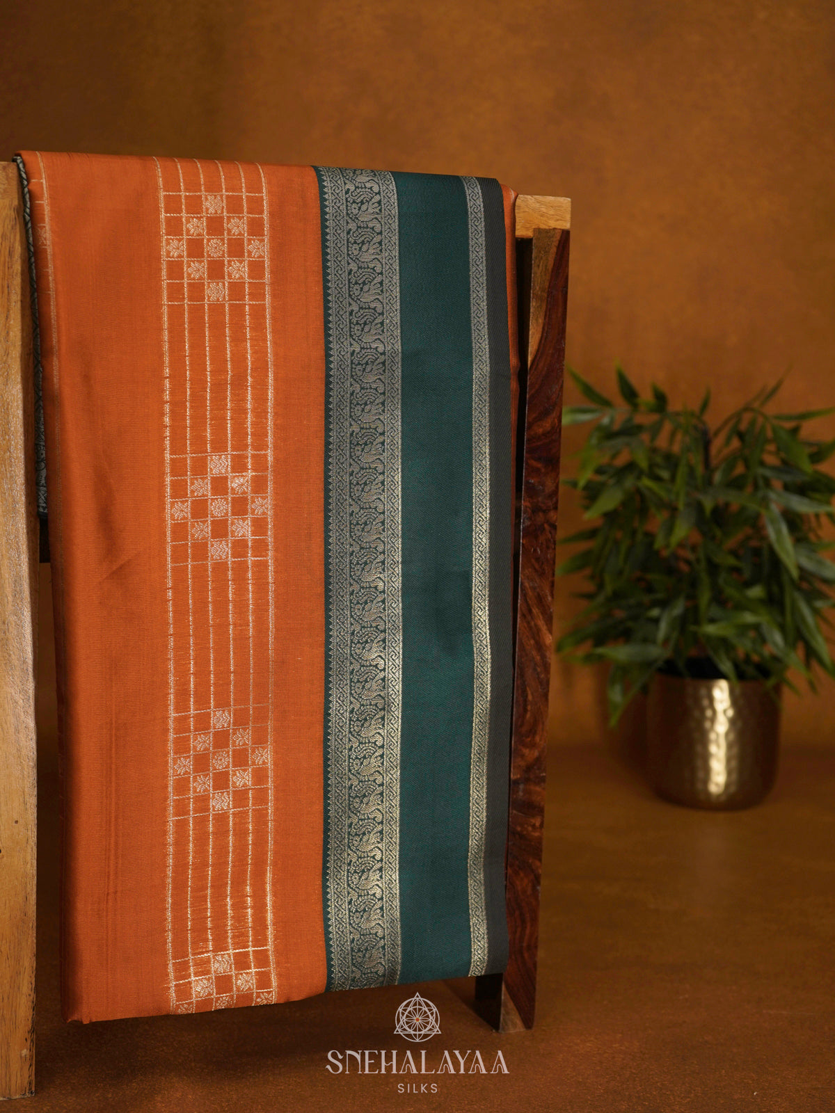 Orange Soft Silk Saree