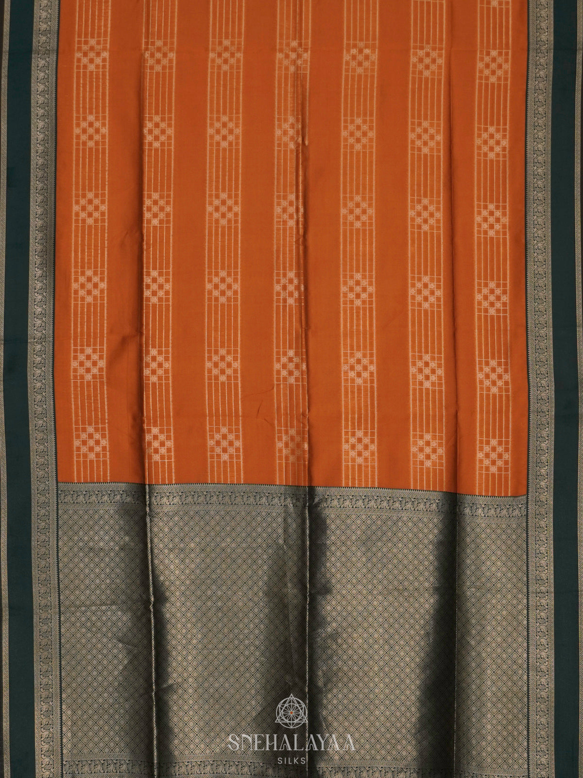 Orange Soft Silk Saree